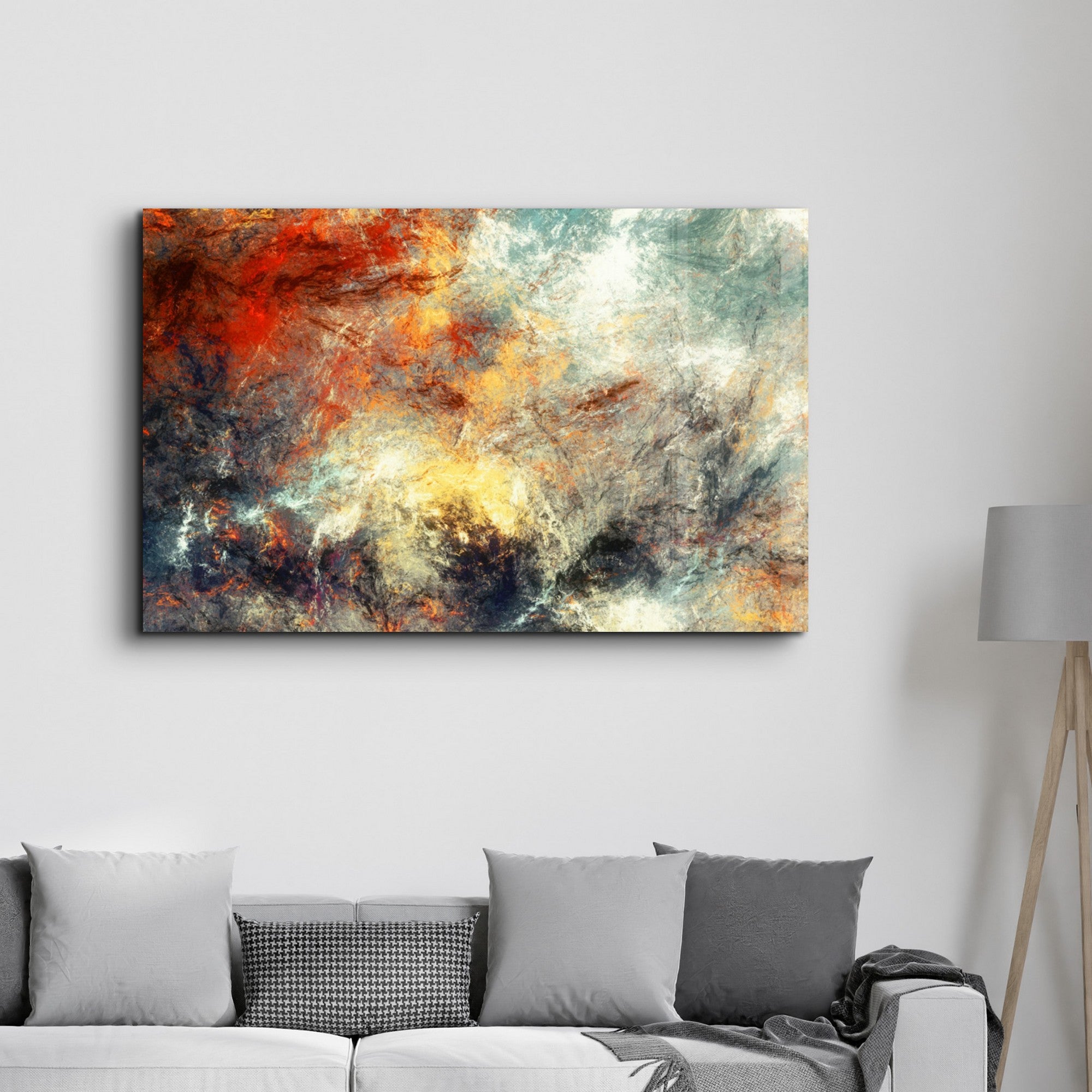 Arte Decorativa em Vidro Temperado Multicolor 35x55cm - Impressão UV de Alta Qualidade