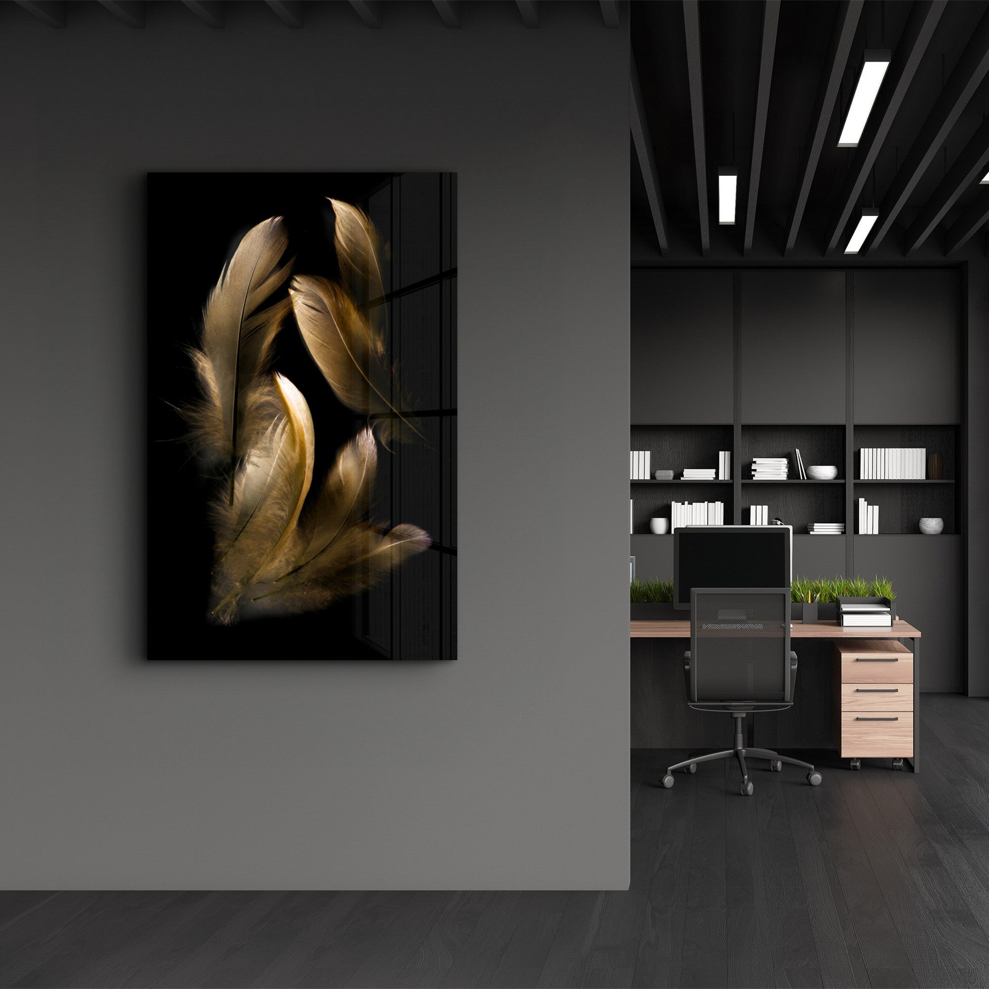 Arte Decorativa em Vidro Temperado Multicolor 35x55cm - Impressão UV de Alta Qualidade