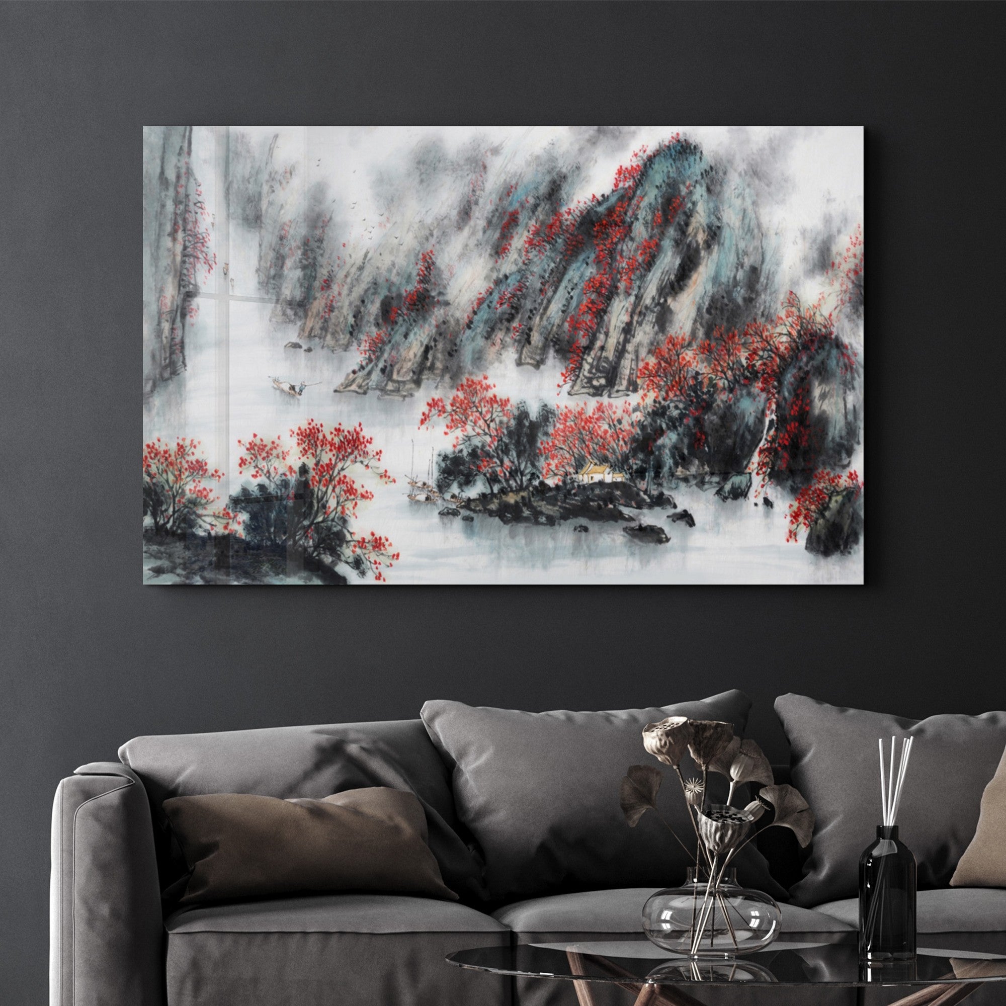 Arte Decorativa em Vidro Temperado Multicolor 35x55cm - Impressão UV de Alta Qualidade