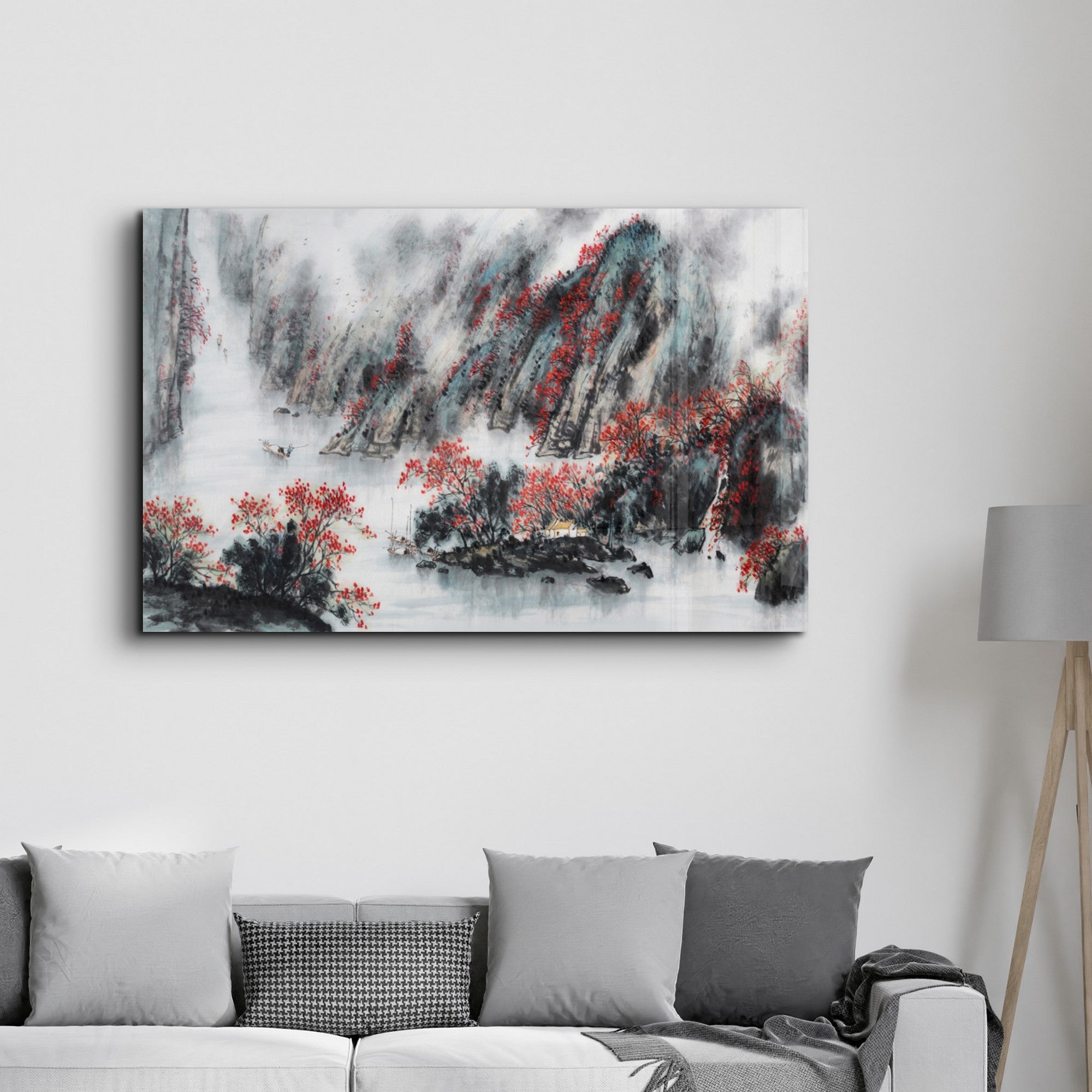 Arte Decorativa em Vidro Temperado Multicolor 35x55cm - Impressão UV de Alta Qualidade