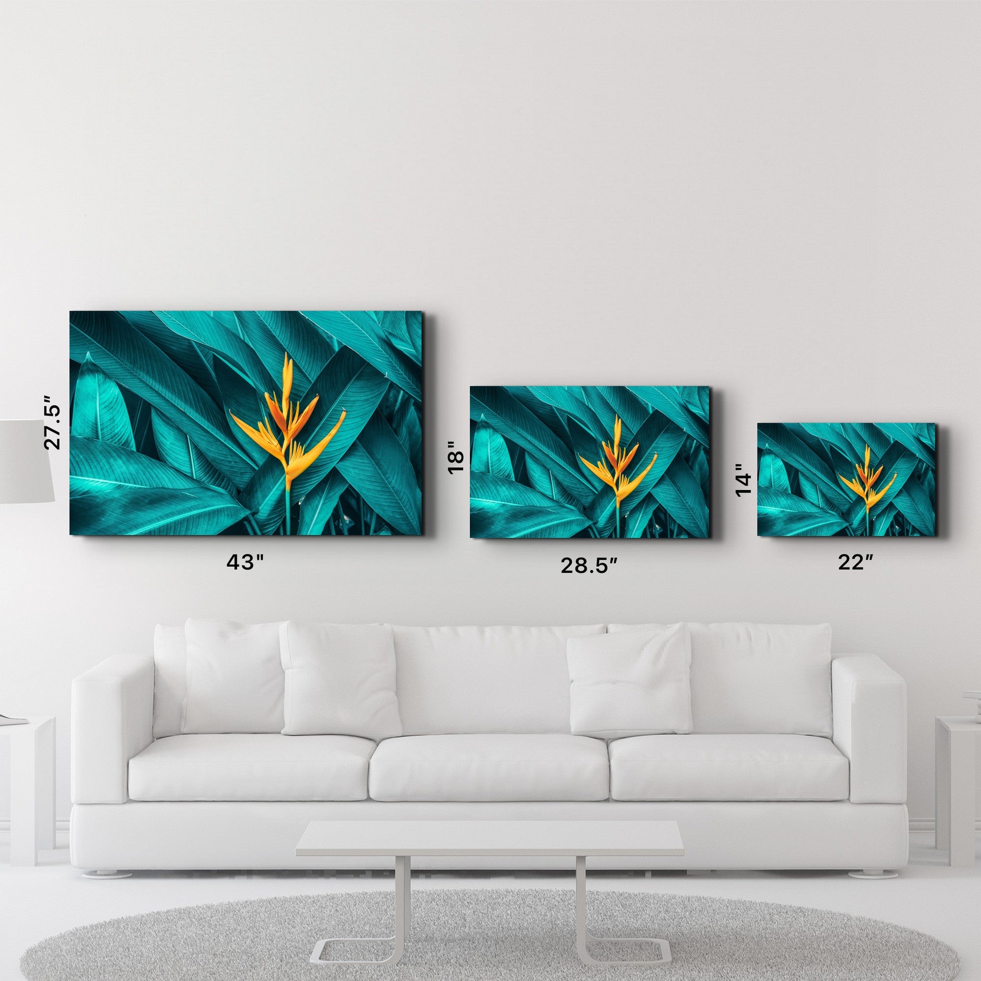 Arte Decorativa em Vidro Temperado Multicolor 35x55cm - Impressão UV de Alta Qualidade