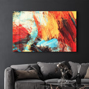 Arte Decorativa em Vidro Temperado Multicolor 35x55cm - Impressão UV de Alta Qualidade