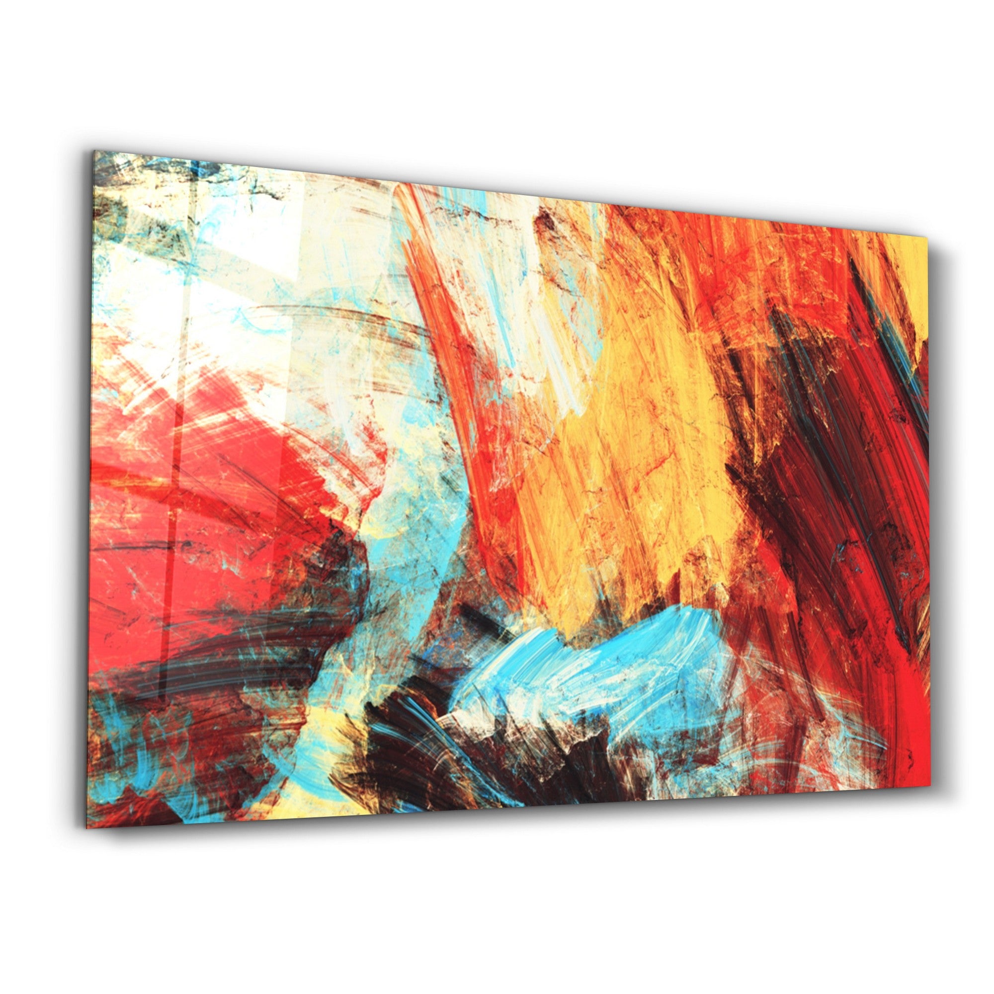 Arte Decorativa em Vidro Temperado Multicolor 70x110cm - Impressão UV de Alta Qualidade