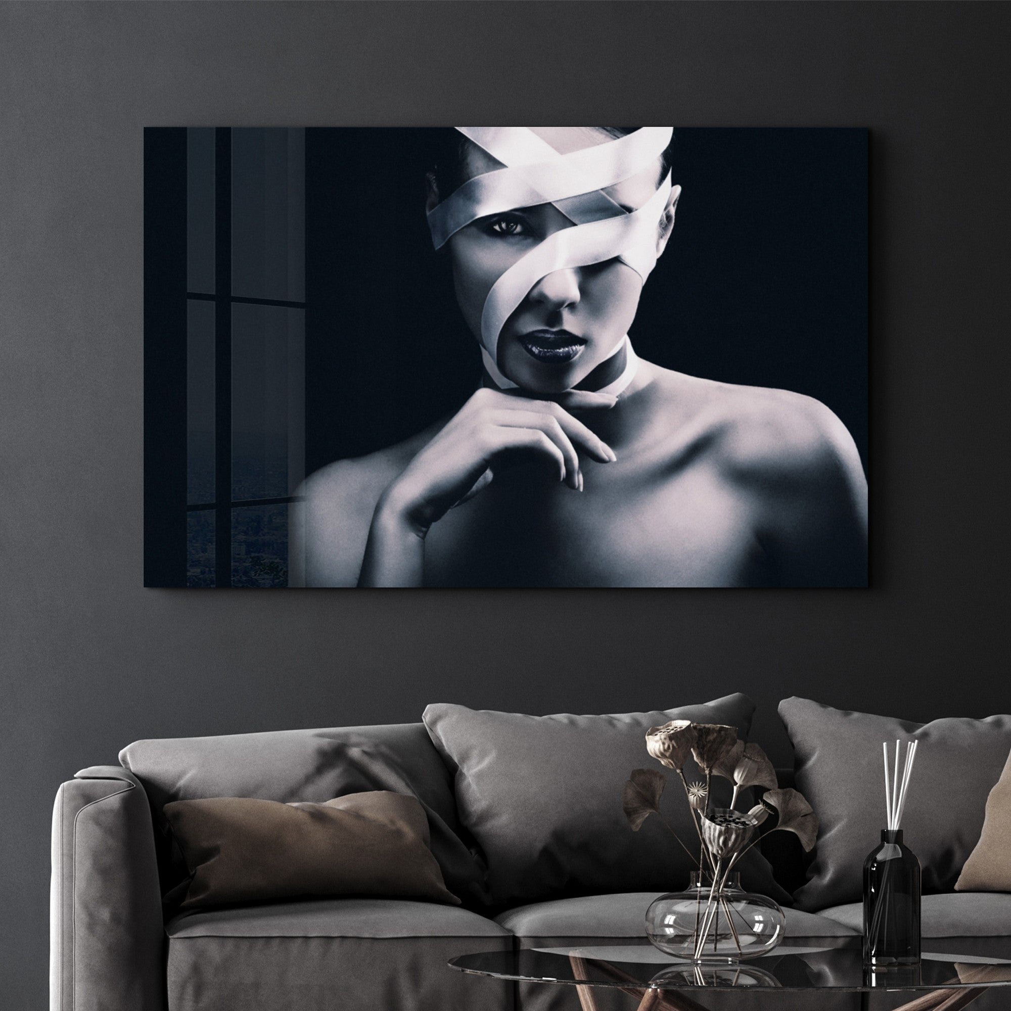 Arte Decorativa em Vidro Temperado Multicolor 35x55cm - Impressão UV de Alta Qualidade