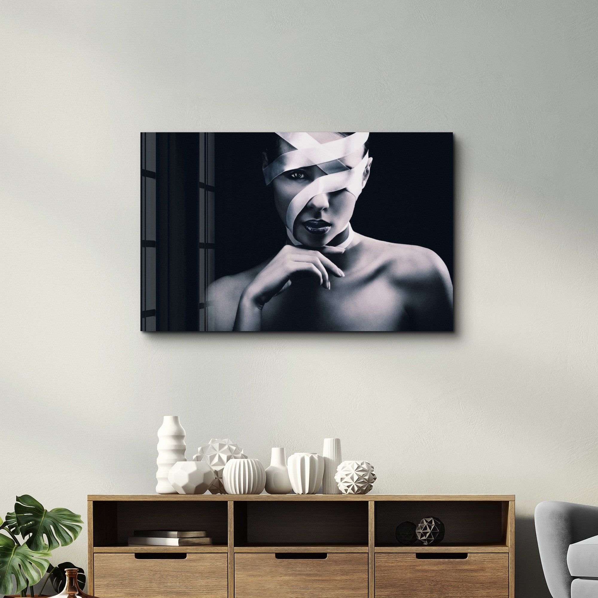 Arte Decorativa em Vidro Temperado Multicolor 35x55cm - Impressão UV de Alta Qualidade