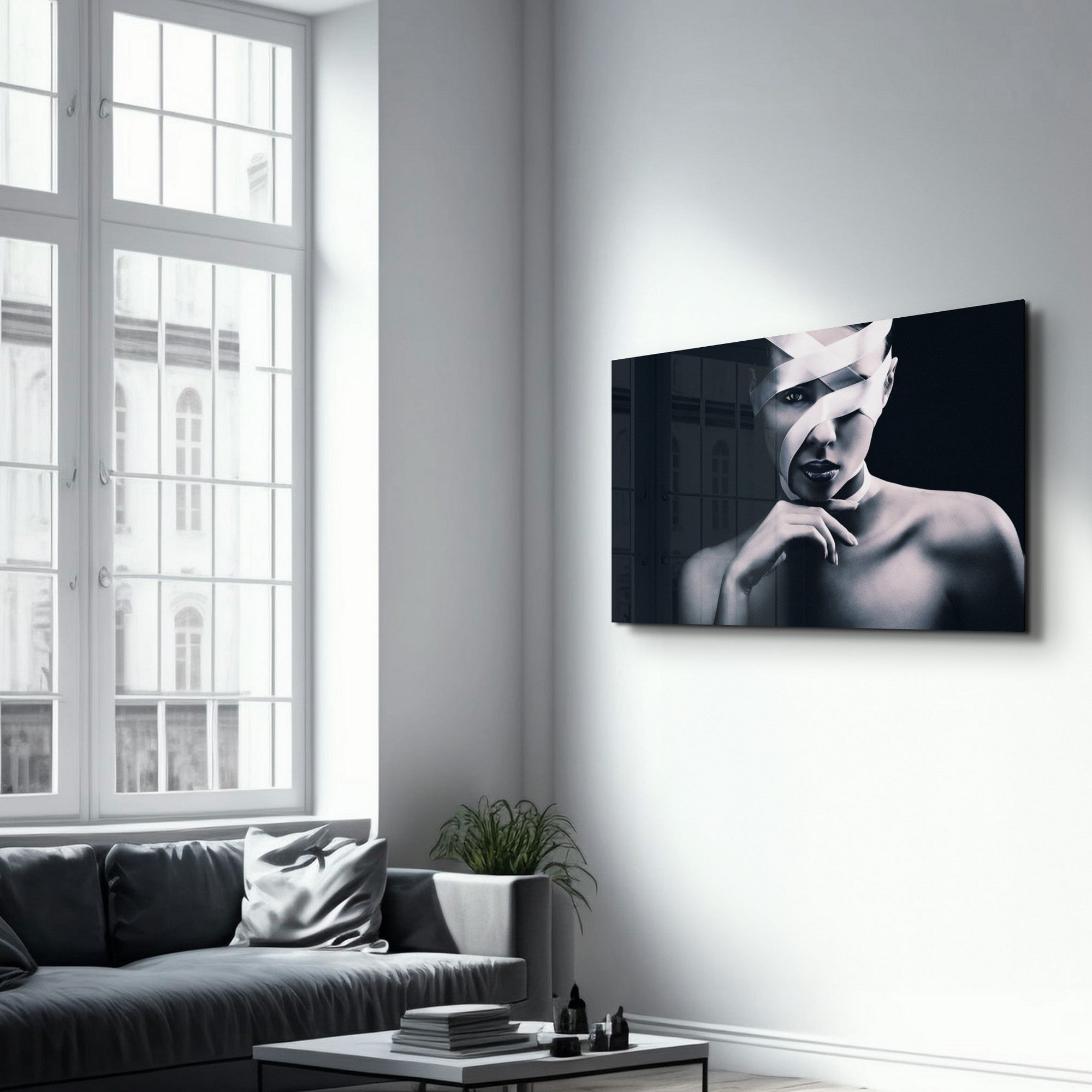 Arte Decorativa em Vidro Temperado Multicolor 35x55cm - Impressão UV de Alta Qualidade