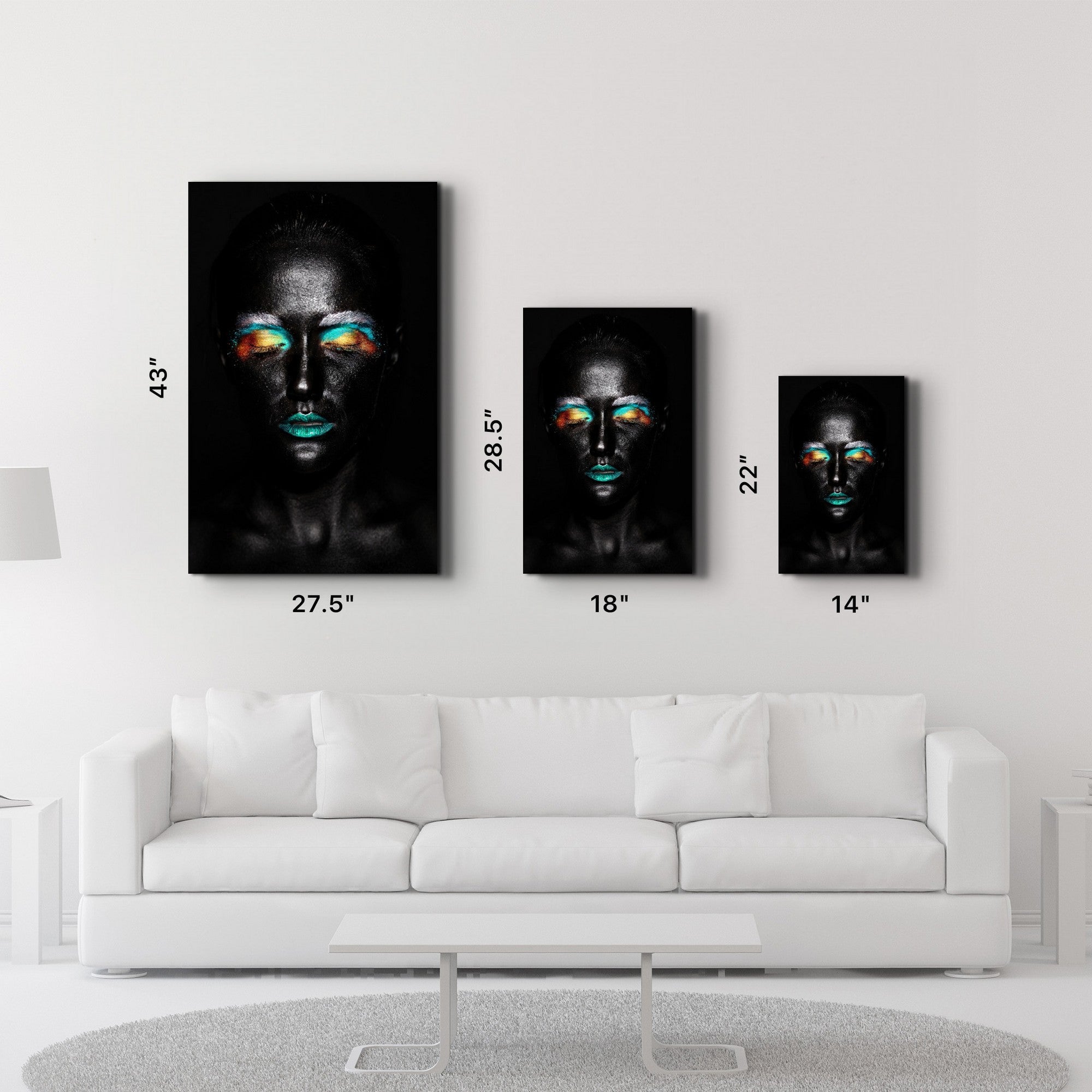 Arte em Vidro Temperado Multicolor 70x110cm - Pintura Decorativa UV Resistente