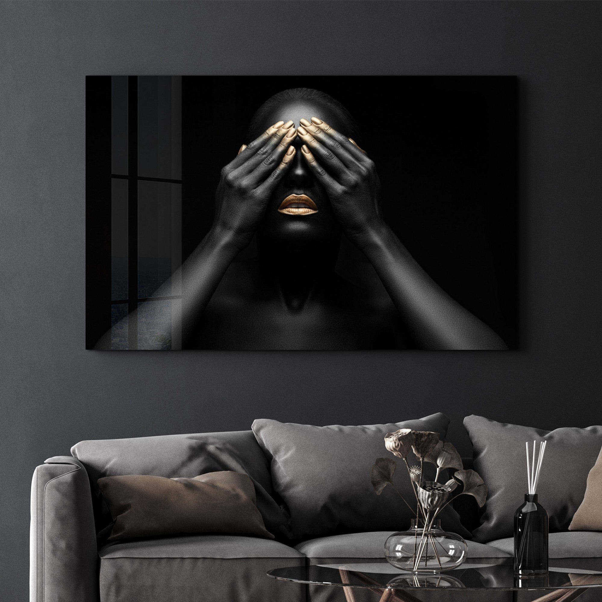 Arte em Vidro Temperado Multicolor 70x110cm - Pintura Decorativa UV de Alta Qualidade