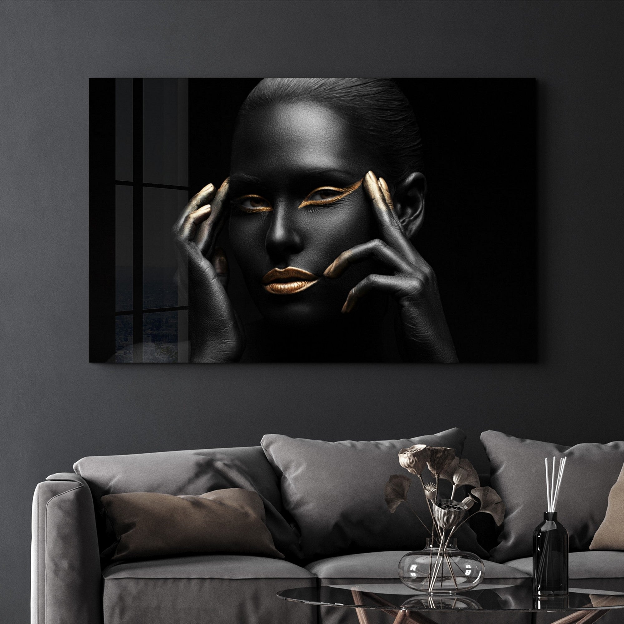 Arte em Vidro Temperado Multicolor 70x110cm - Pintura Decorativa UV de Alta Qualidade