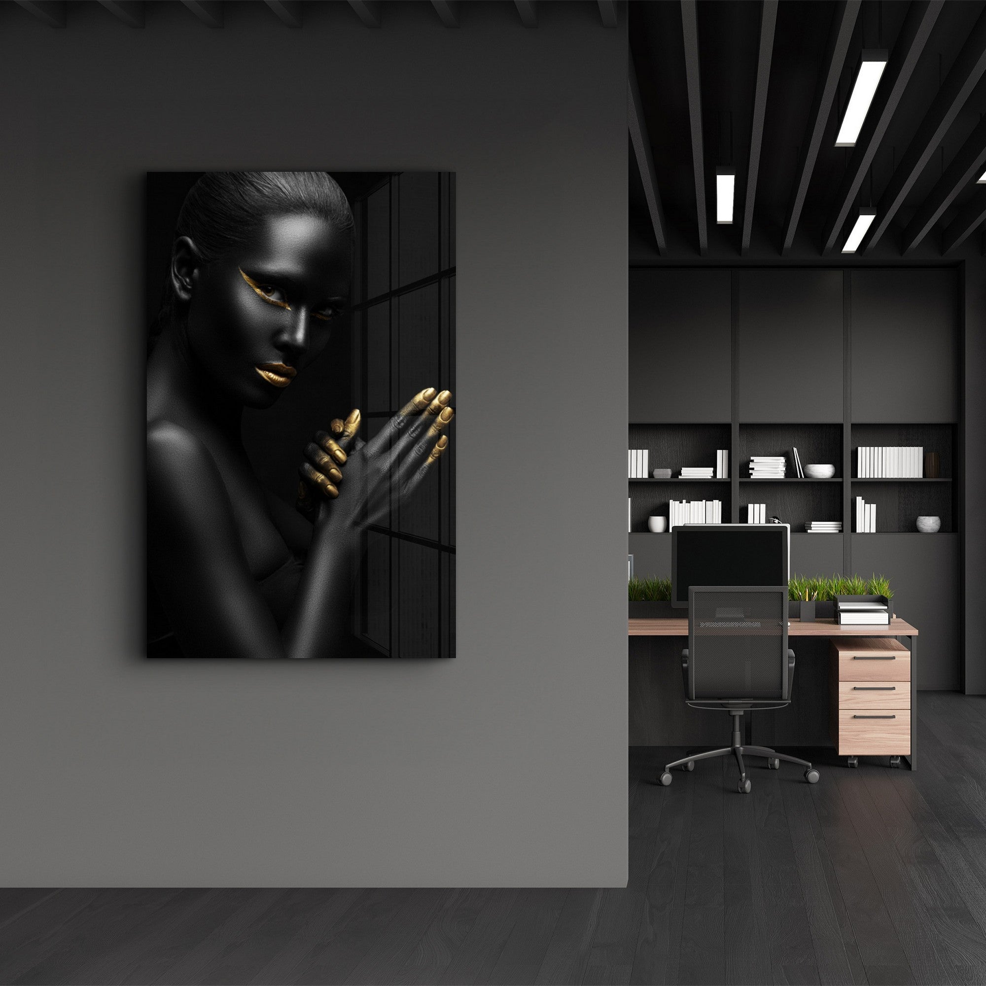 Arte Decorativa em Vidro Temperado Multicolor 35x55cm - Impressão UV de Alta Qualidade