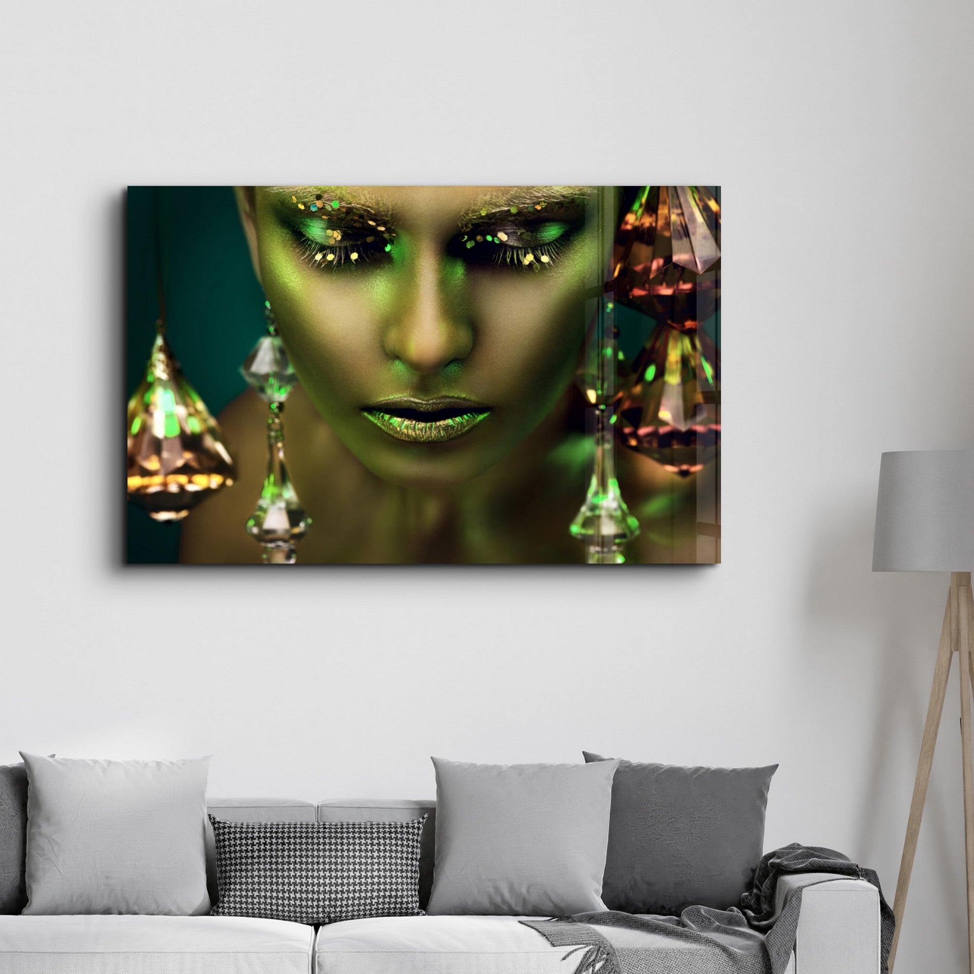 Arte Decorativa em Vidro Temperado Multicolor 35x55cm - Impressão UV de Alta Qualidade