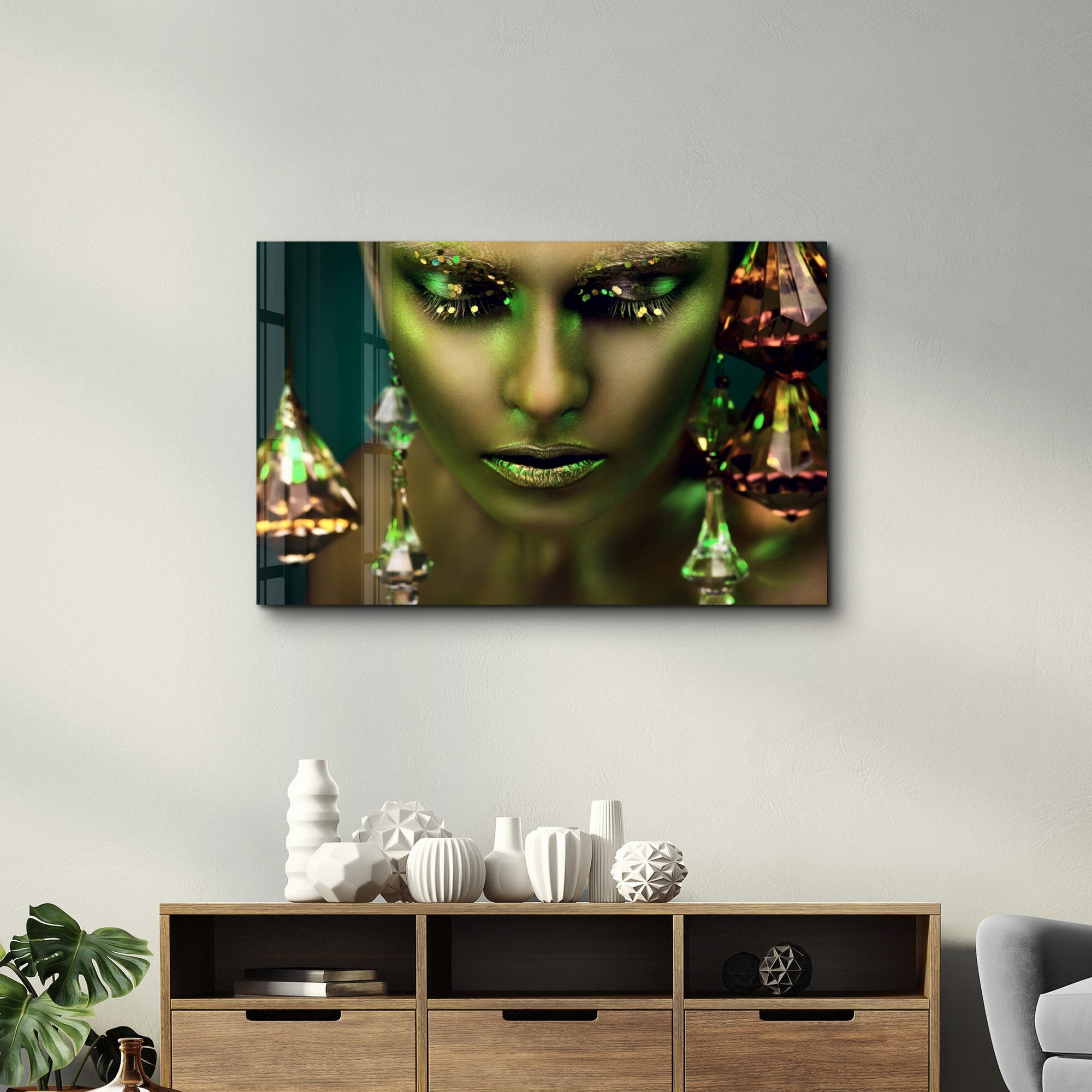 Arte em Vidro Temperado Multicolor 70x110cm - Pintura Decorativa UV de Alta Qualidade