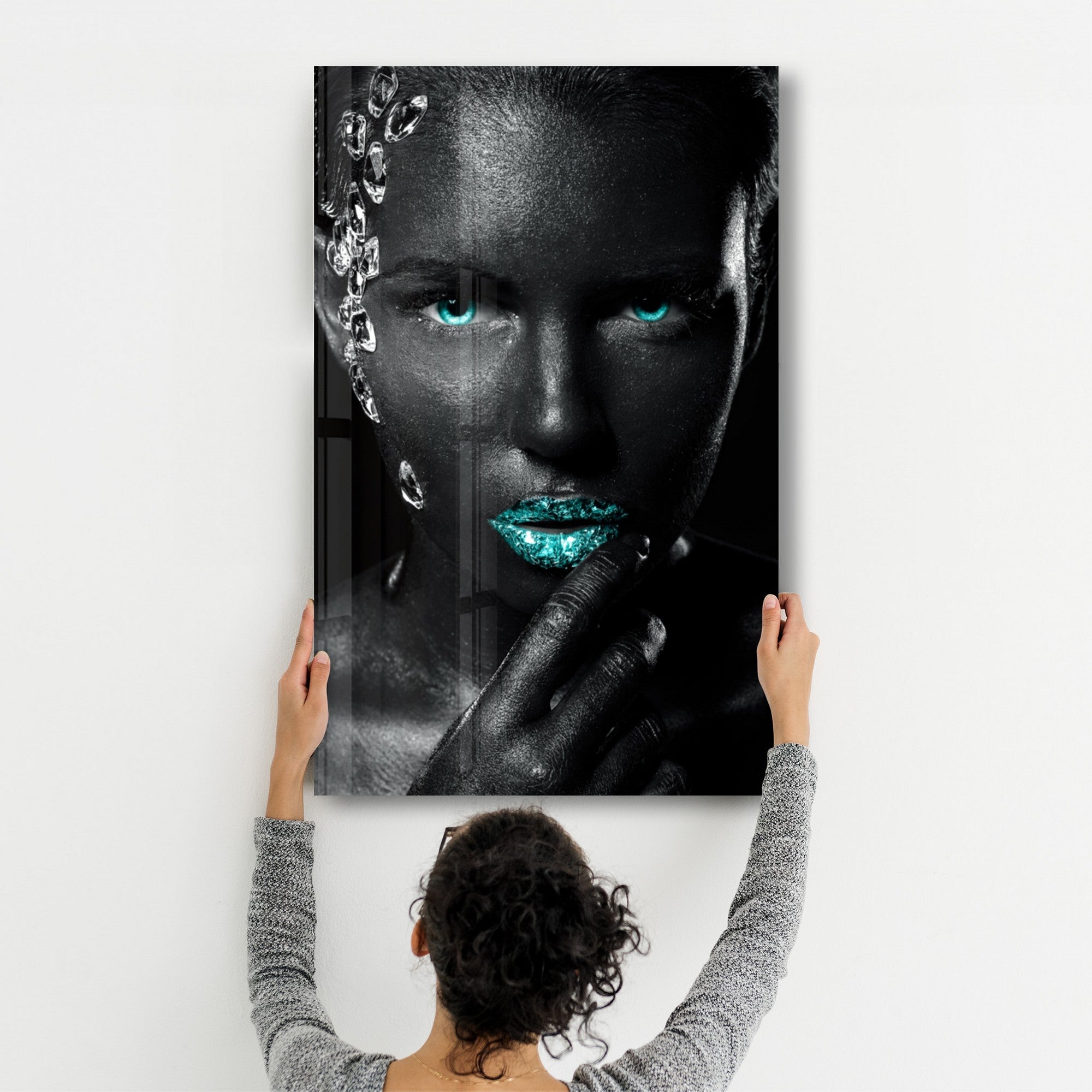 Arte Decorativa em Vidro Temperado Multicolor 35x55cm - Impressão UV de Alta Qualidade