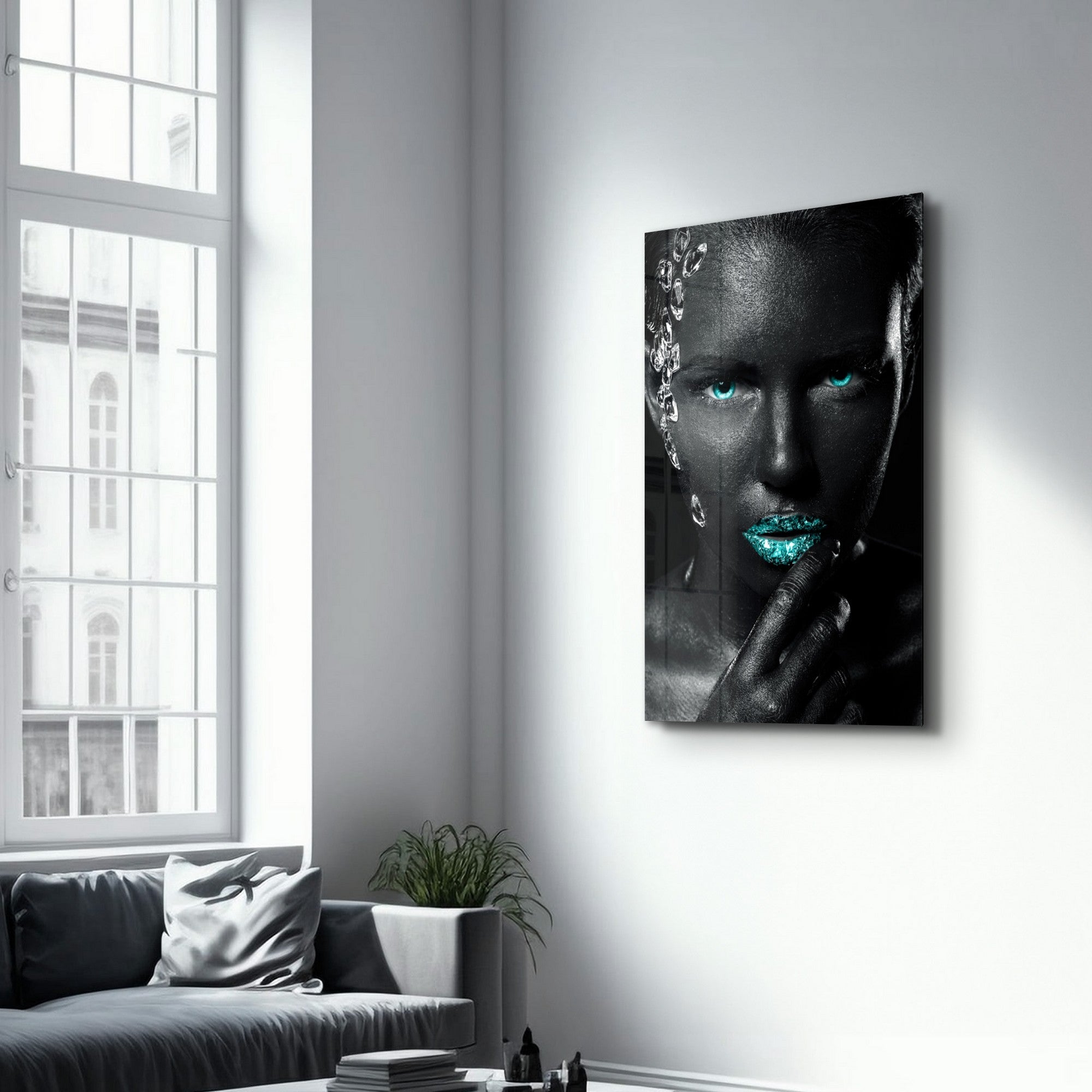 Arte Decorativa em Vidro Temperado Multicolor 35x55cm - Impressão UV de Alta Qualidade