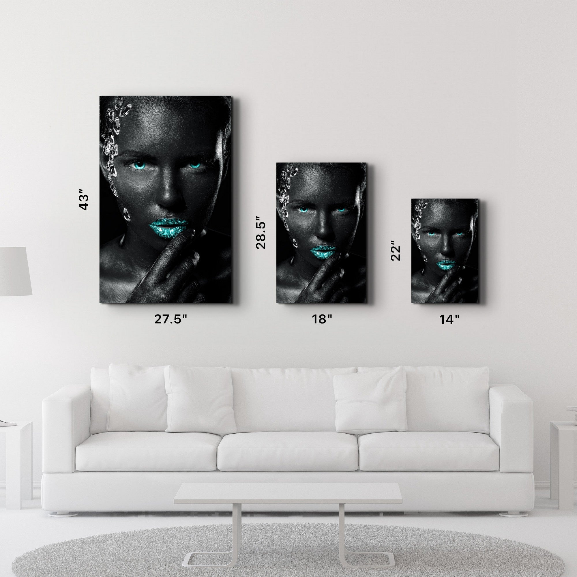 Arte Decorativa em Vidro Temperado Multicolor 35x55cm - Impressão UV de Alta Qualidade