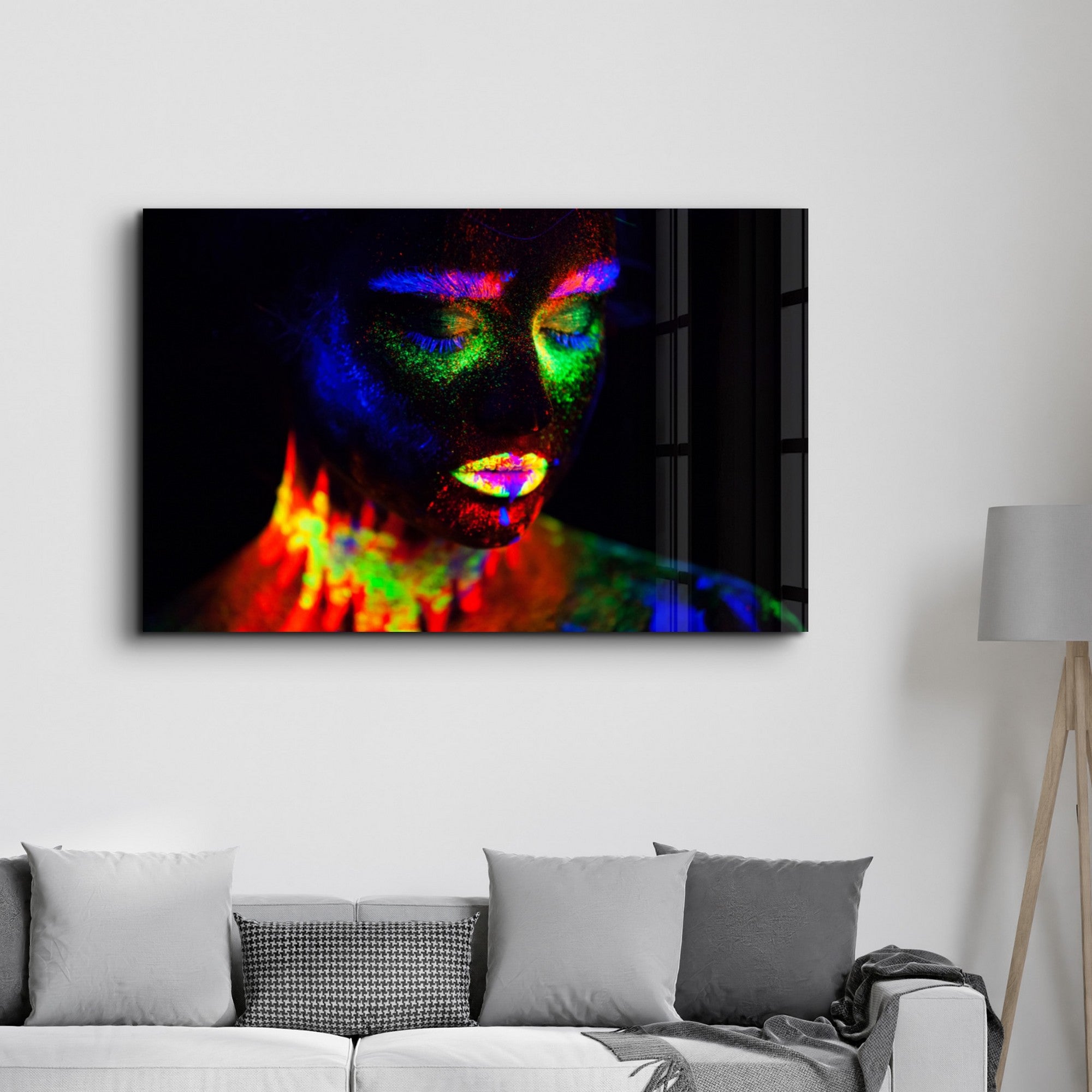 Arte Decorativa em Vidro Temperado Multicolor 70x110cm - Impressão UV de Alta Qualidade