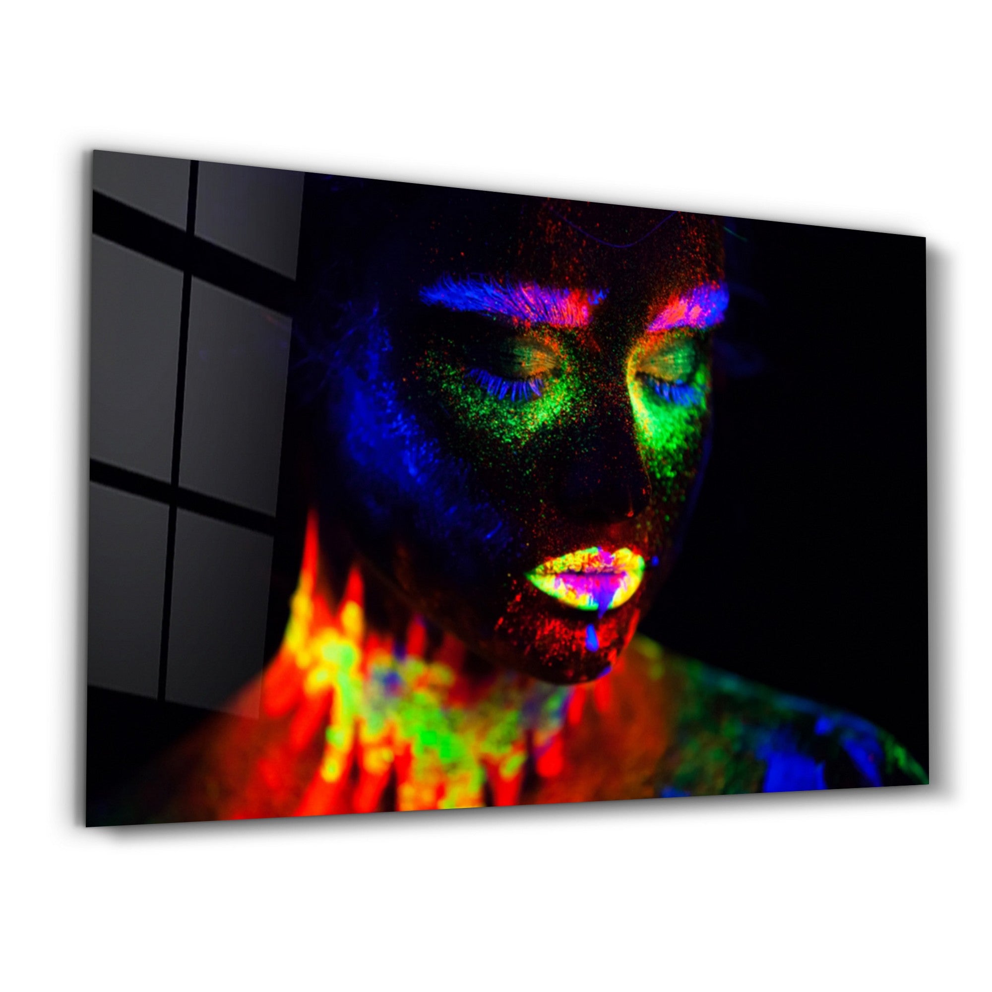 Arte Decorativa em Vidro Temperado Multicolor 70x110cm - Impressão UV de Alta Qualidade