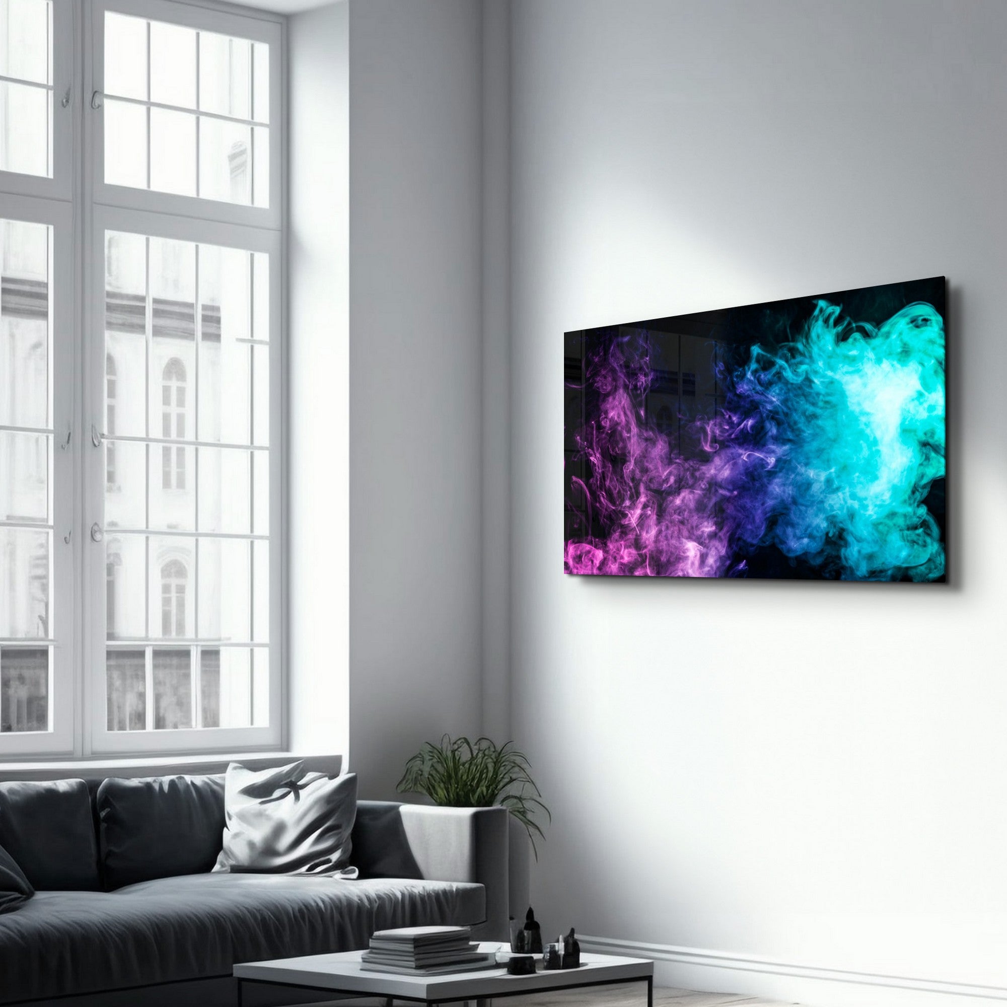 Arte Decorativa em Vidro Temperado OGLS-2033 - Impressão UV Multicolor 35x55cm