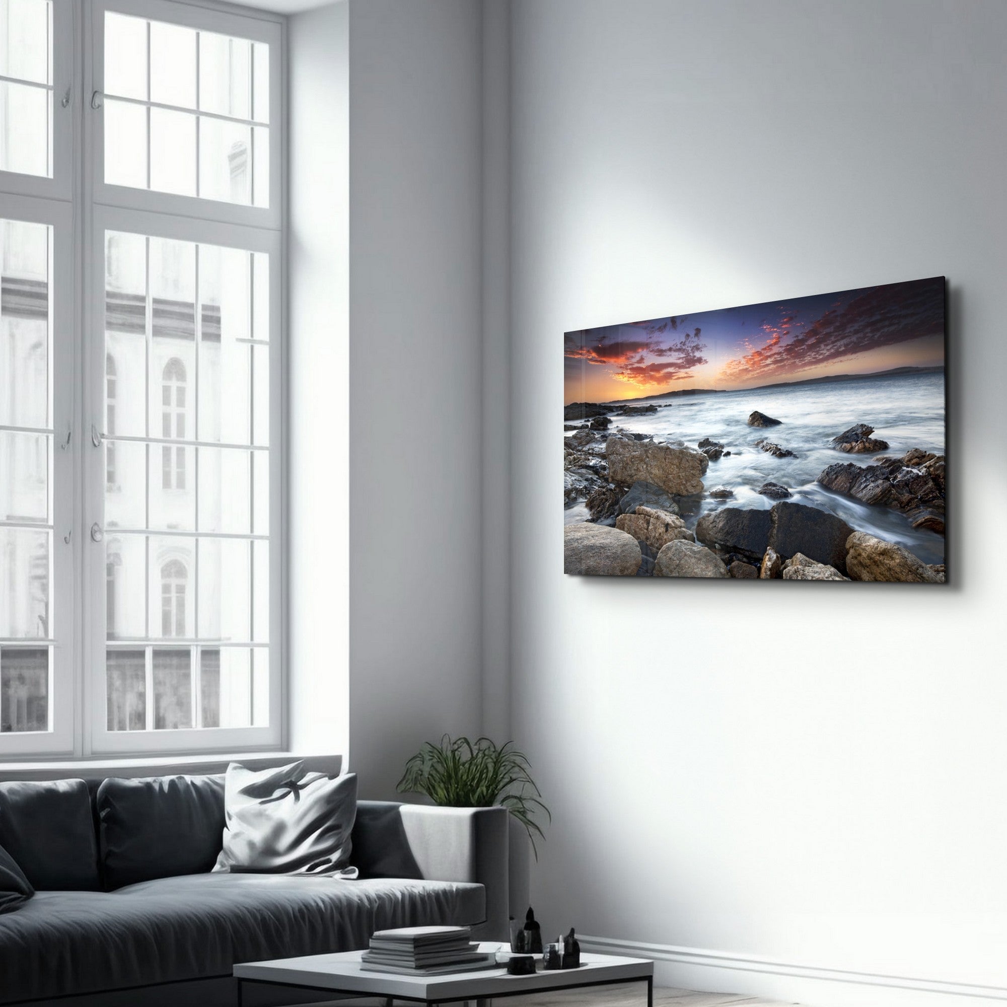 Arte em Vidro Temperado Multicolor 46x72cm - Pintura Decorativa UV de Alta Qualidade