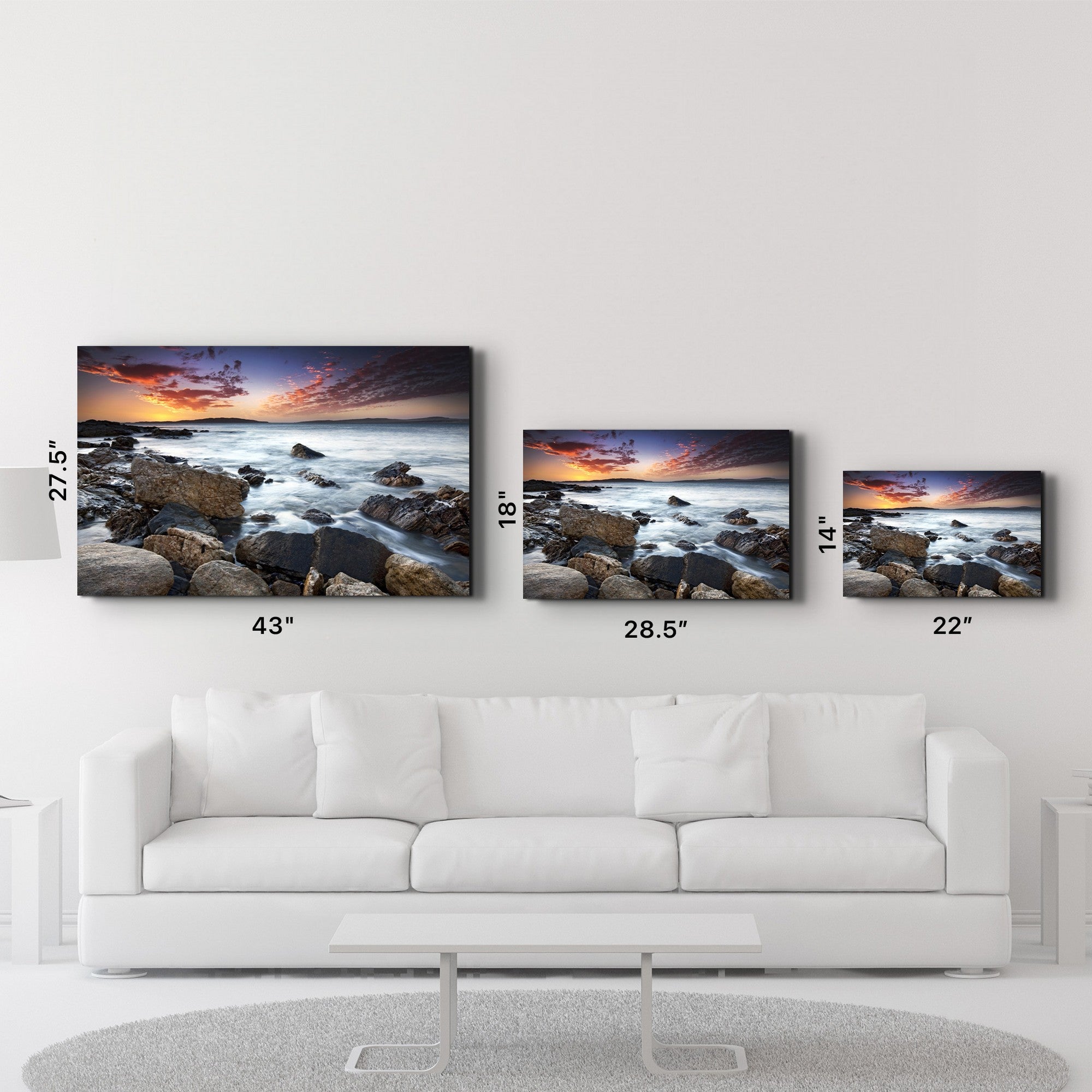 Arte em Vidro Temperado Multicolor 46x72cm - Pintura Decorativa UV de Alta Qualidade