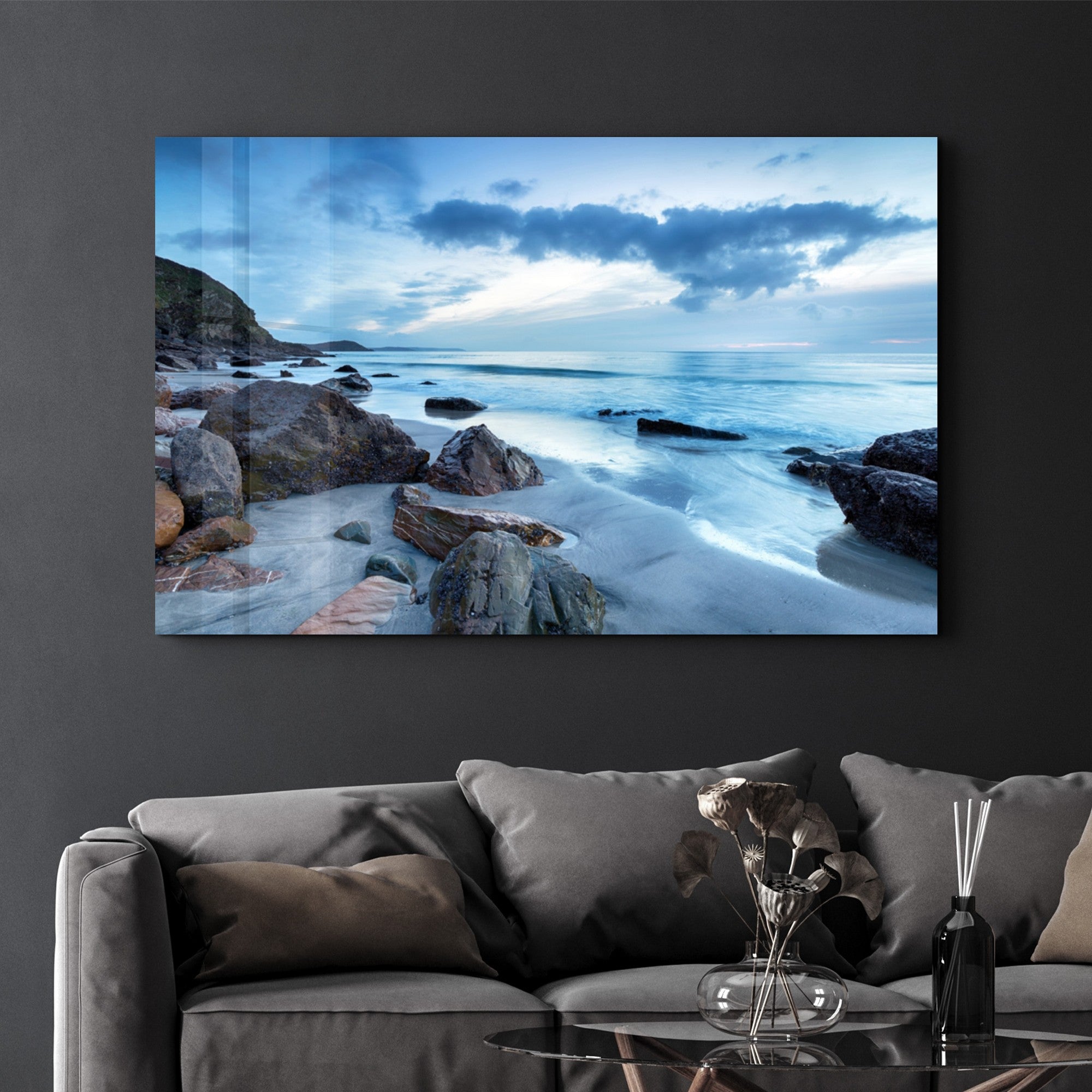 Quadro Decorativo em Vidro Temperado (35 x 55 cm) Multicolor – OGLS-2037 – Impressão UV, 4 mm