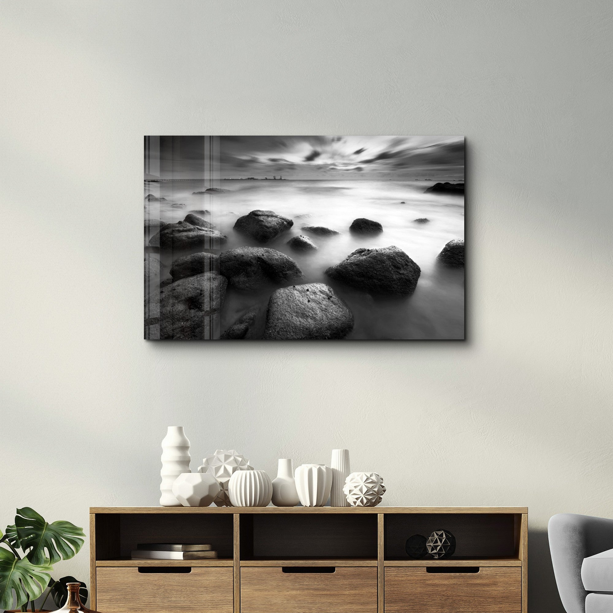 Arte Decorativa em Vidro Temperado Multicolor 35x55cm - Impressão UV de Alta Qualidade