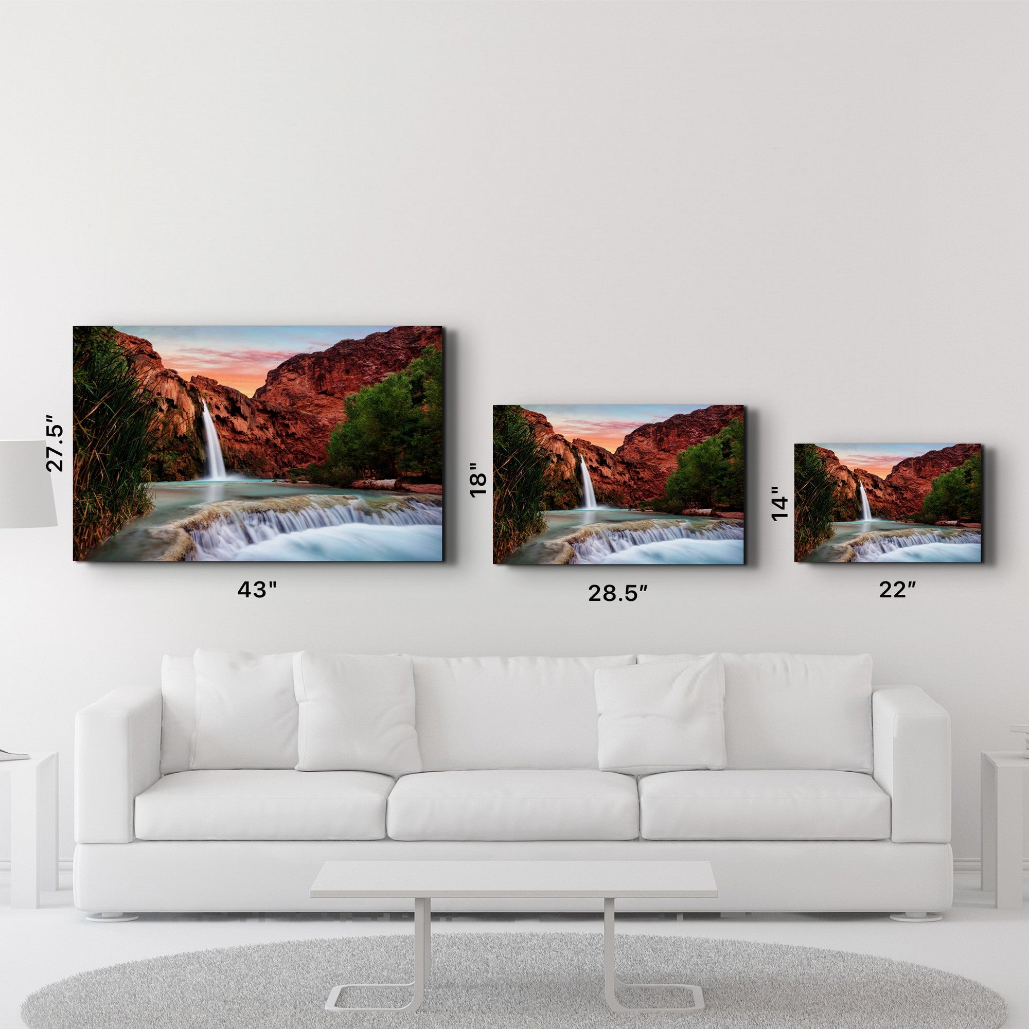 Arte Decorativa em Vidro Temperado Multicolor 35x55cm - Impressão UV de Alta Qualidade