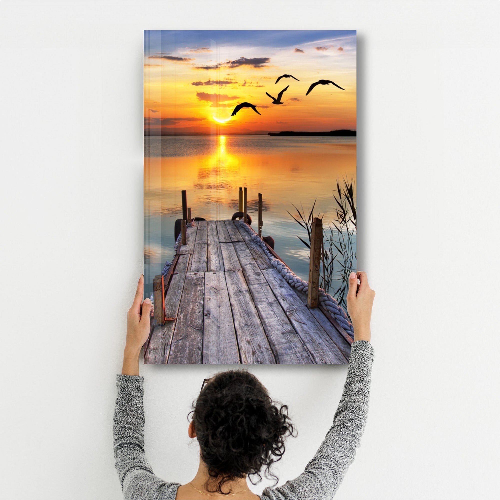 Arte Decorativa em Vidro Temperado Multicolor 70x110cm - Impressão UV de Alta Qualidade