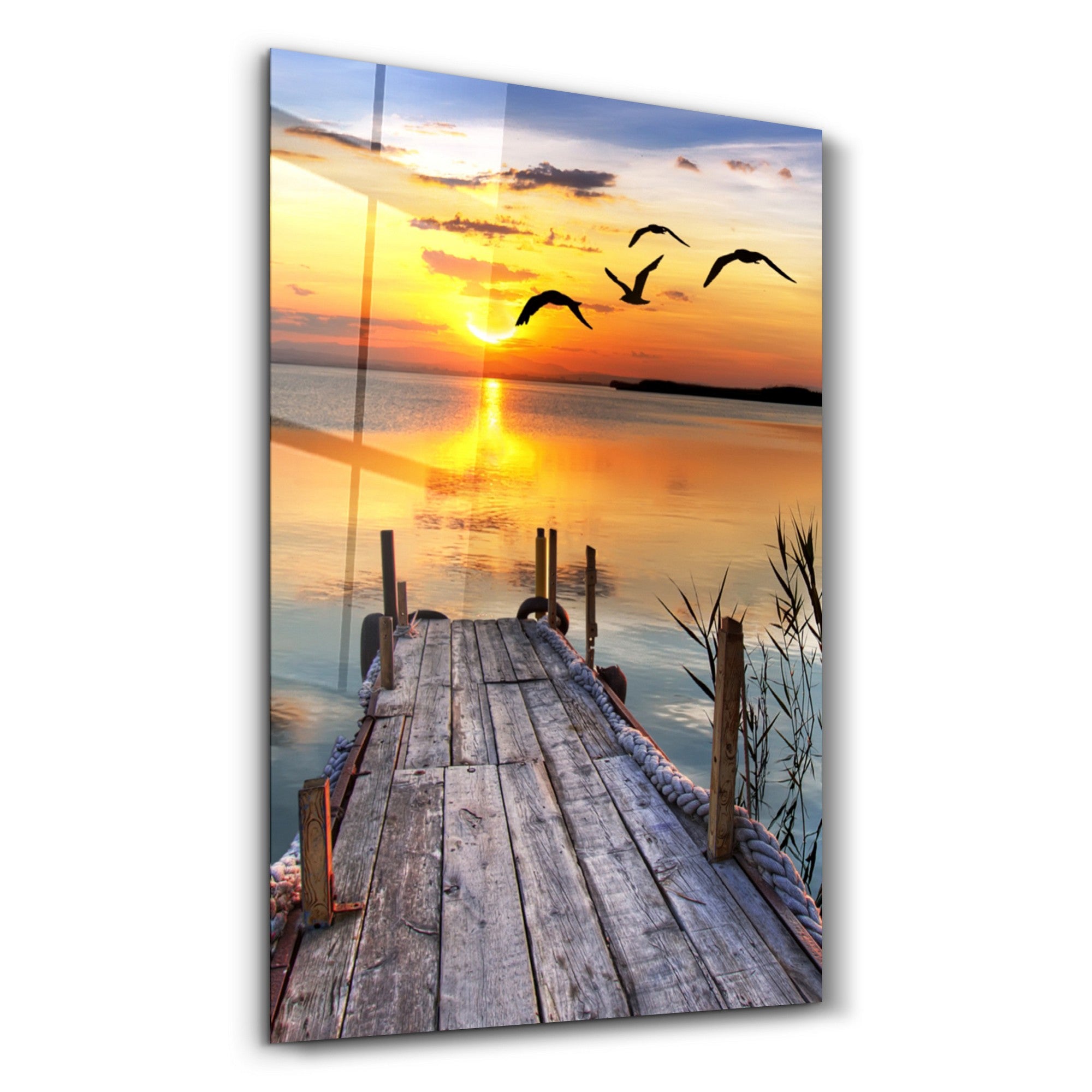 Arte Decorativa em Vidro Temperado Multicolor 70x110cm - Impressão UV de Alta Qualidade