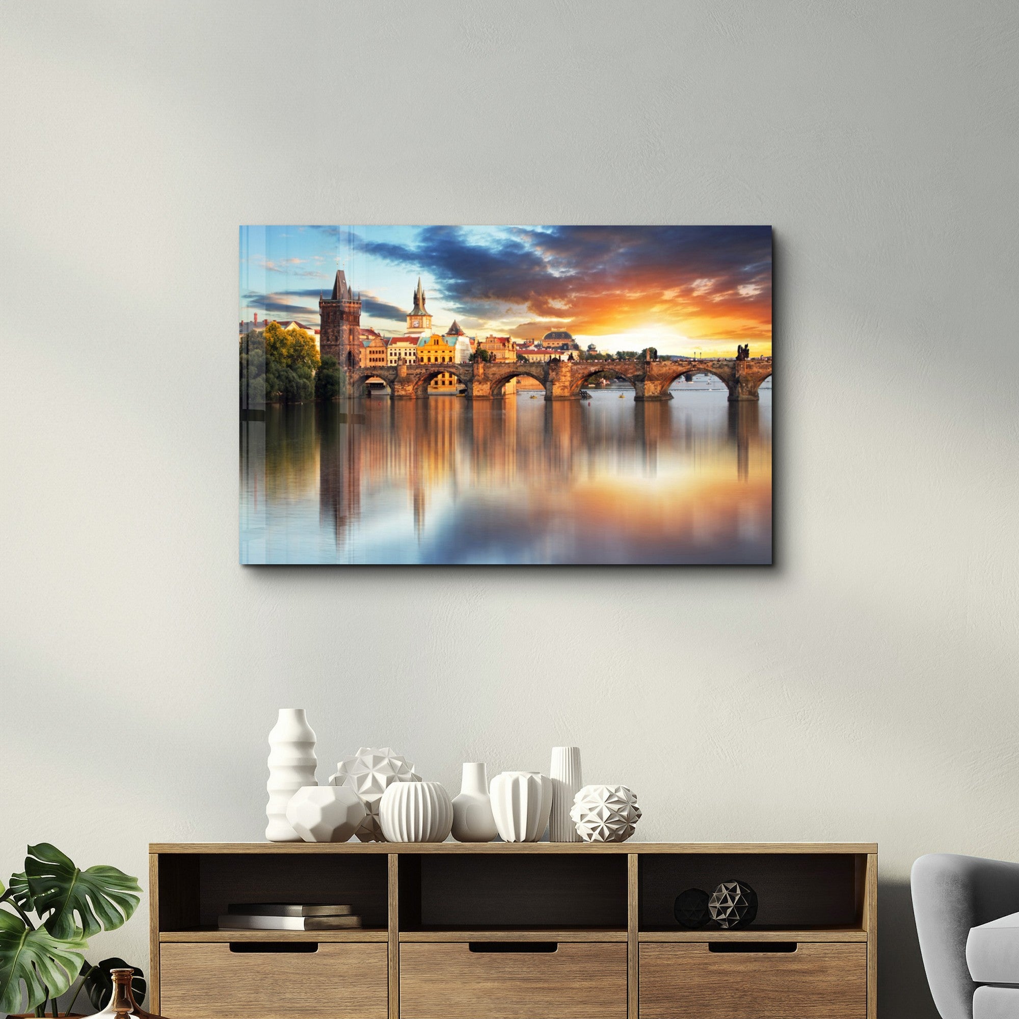 Arte Decorativa em Vidro Temperado Multicolor 35x55cm - Impressão UV de Alta Qualidade