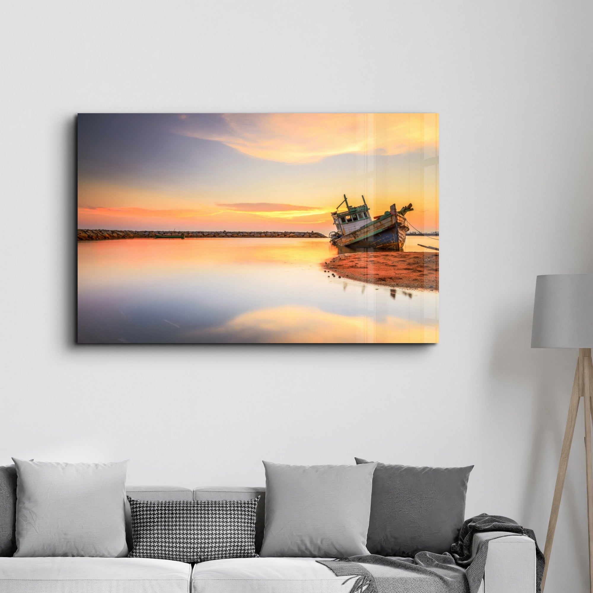 Arte Decorativa em Vidro Temperado Multicolor 35x55cm - Impressão UV de Alta Qualidade