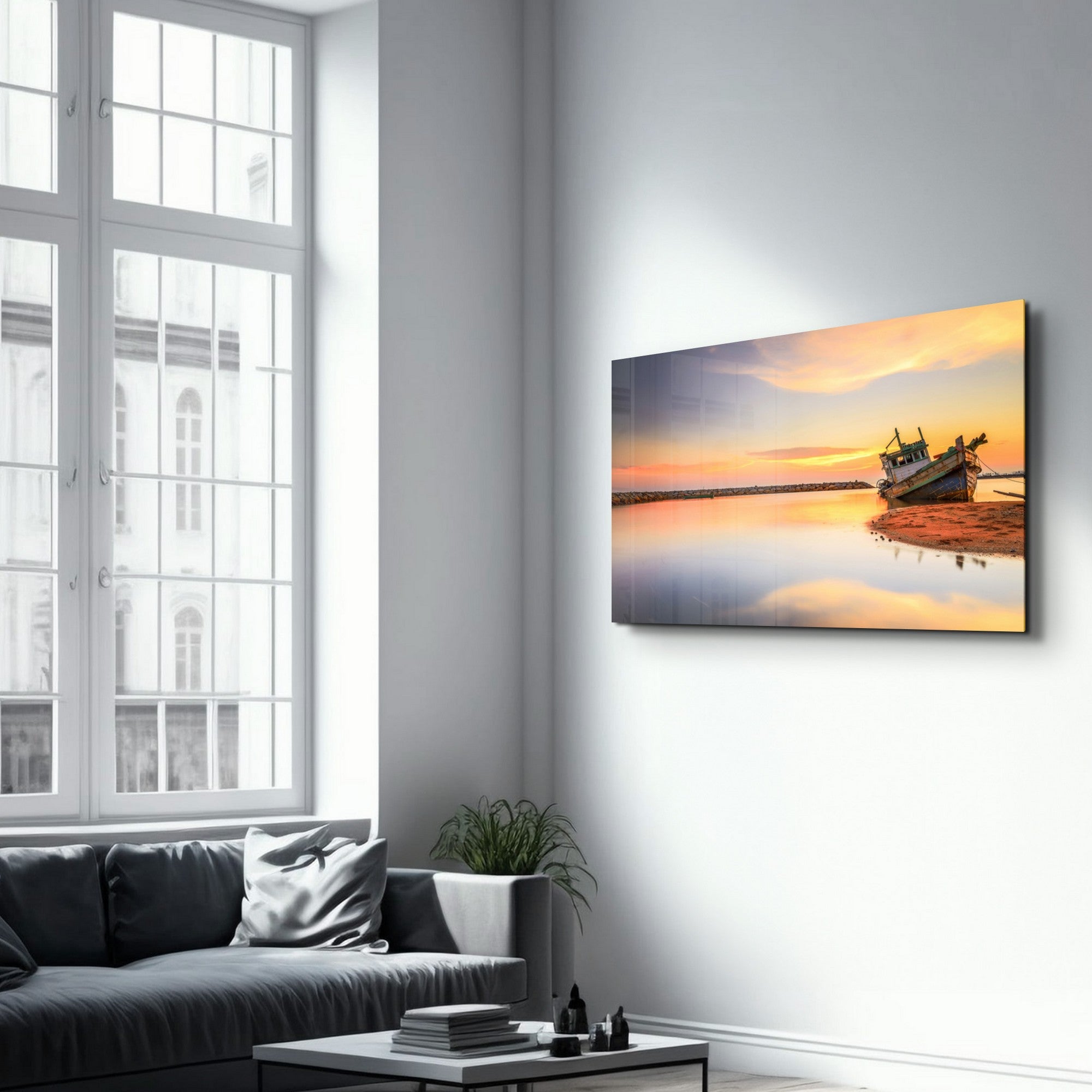 Arte Decorativa em Vidro Temperado Multicolor 35x55cm - Impressão UV de Alta Qualidade