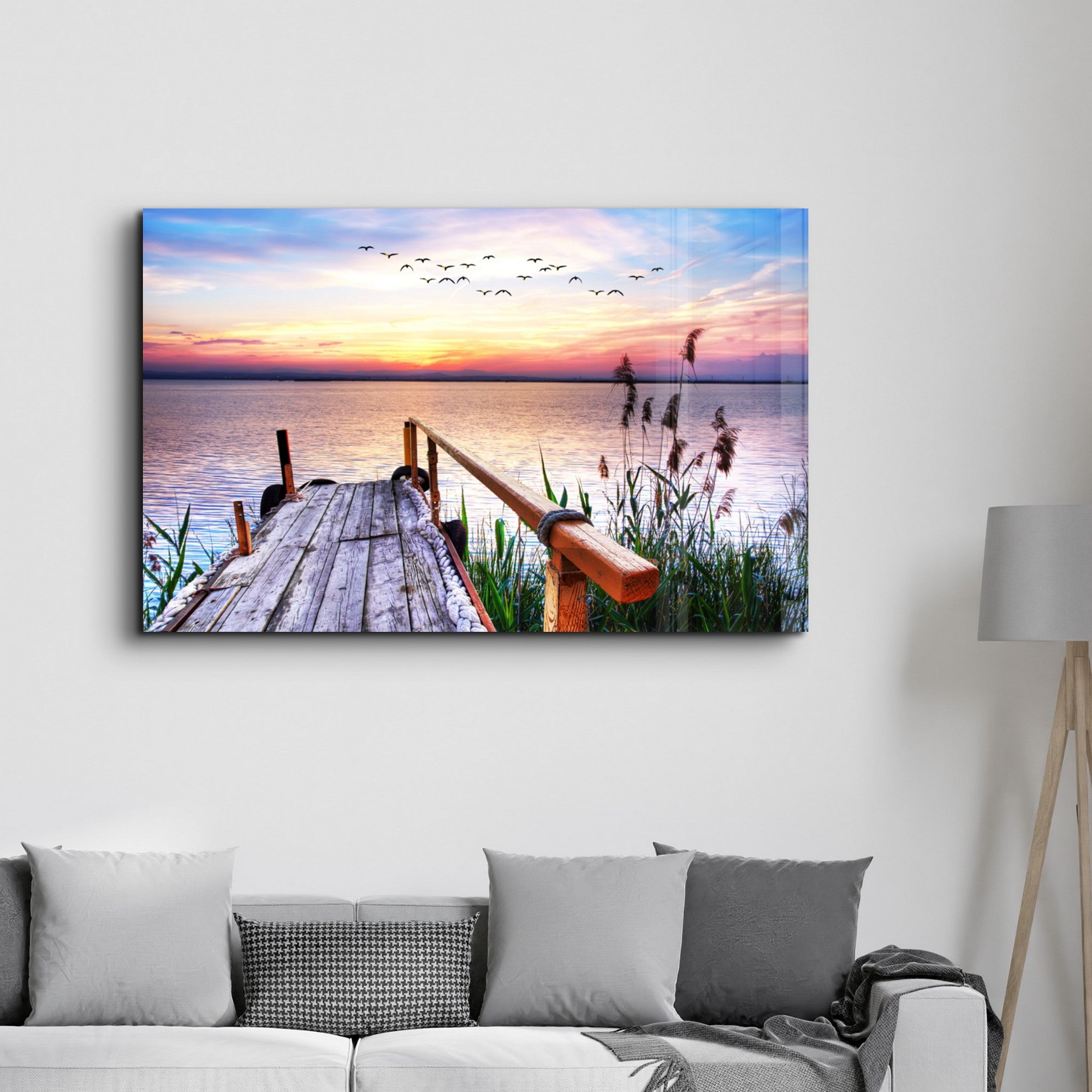 Arte em Vidro Temperado Multicolor 35x55cm - Pintura Decorativa UV de Alta Qualidade