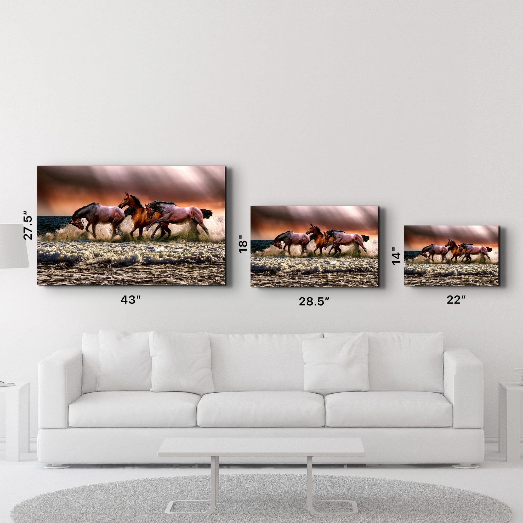 Arte em Vidro Temperado Multicolor 70x110cm - Pintura Decorativa UV Premium OGLS-2080