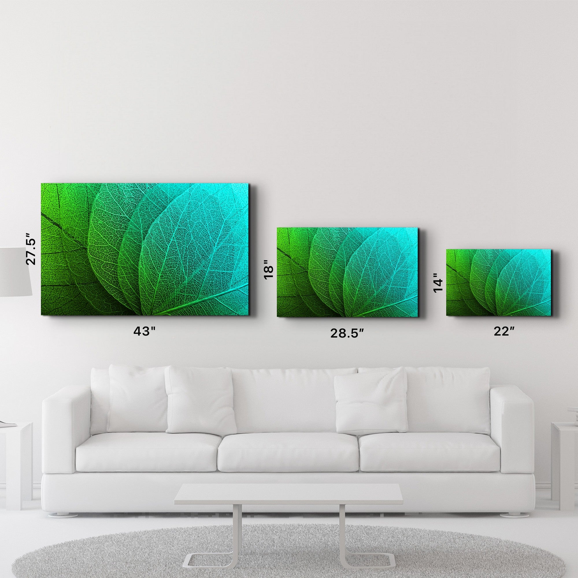 Quadro Decorativo em Vidro Temperado OGLS-2088 (35 x 55 cm), Multicor, Impressão UV, 4 mm