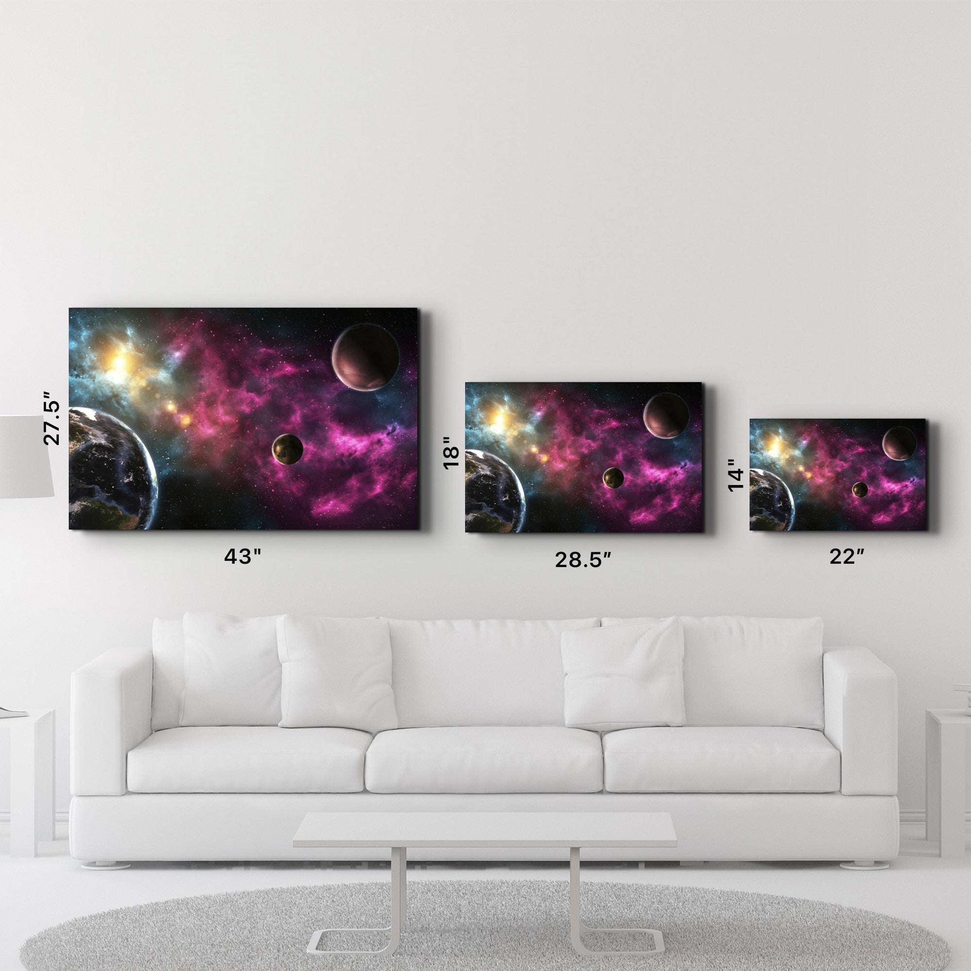 Arte Decorativa em Vidro Temperado Multicolor 35x55cm - Impressão UV de Alta Qualidade