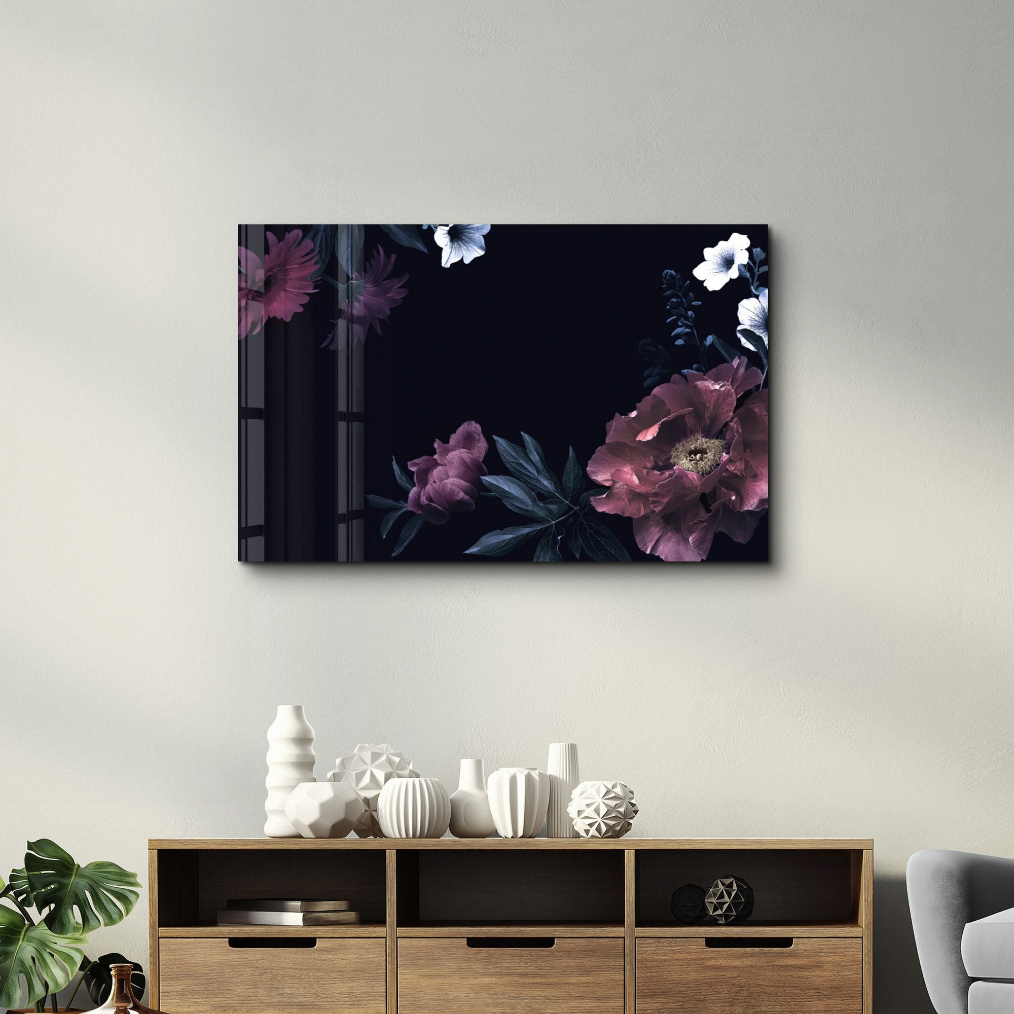 Arte Decorativa em Vidro Temperado OGLS-3030 - Impressão UV Multicolor 70x110cm