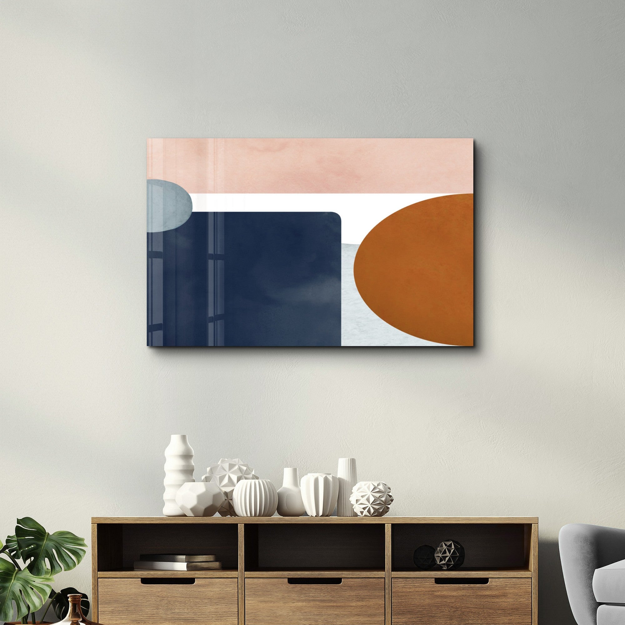 Quadro Decorativo em Vidro Temperado 35x55 cm Multicolor (OGLS-3031) - Impressão UV, 4 mm