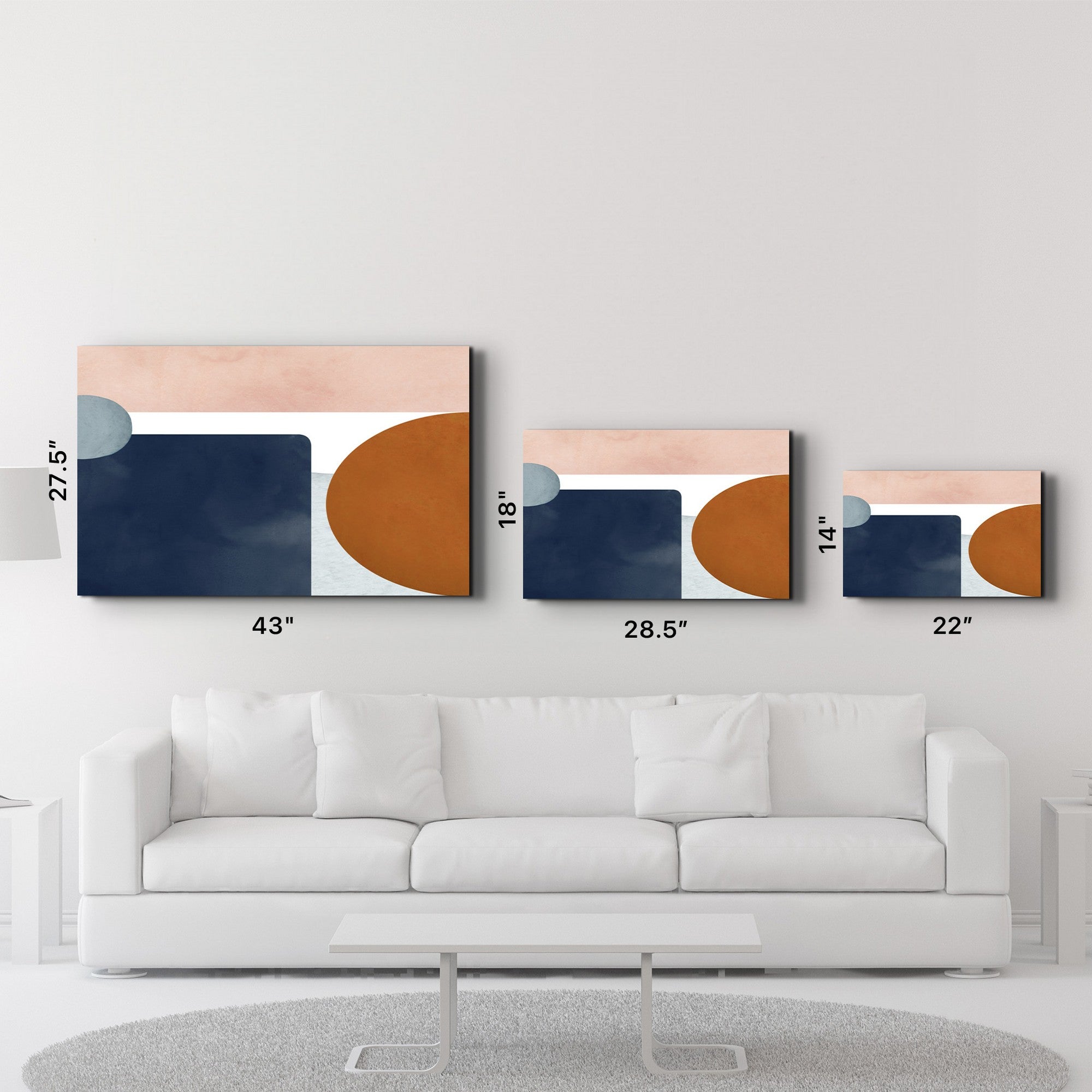 Quadro Decorativo em Vidro Temperado 35x55 cm Multicolor (OGLS-3031) - Impressão UV, 4 mm