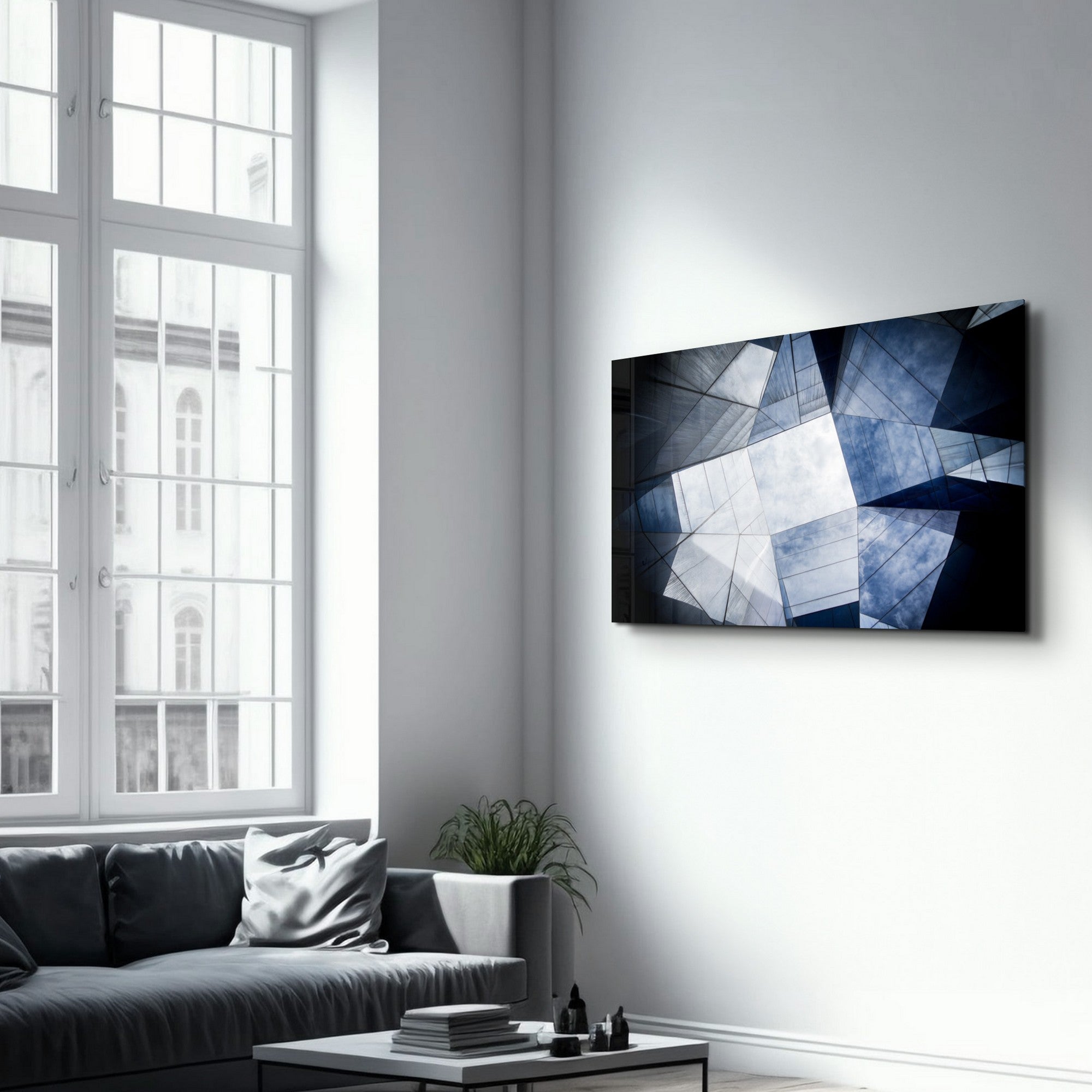 Arte Decorativa em Vidro Temperado Multicolor 35x55cm - Impressão UV de Alta Qualidade