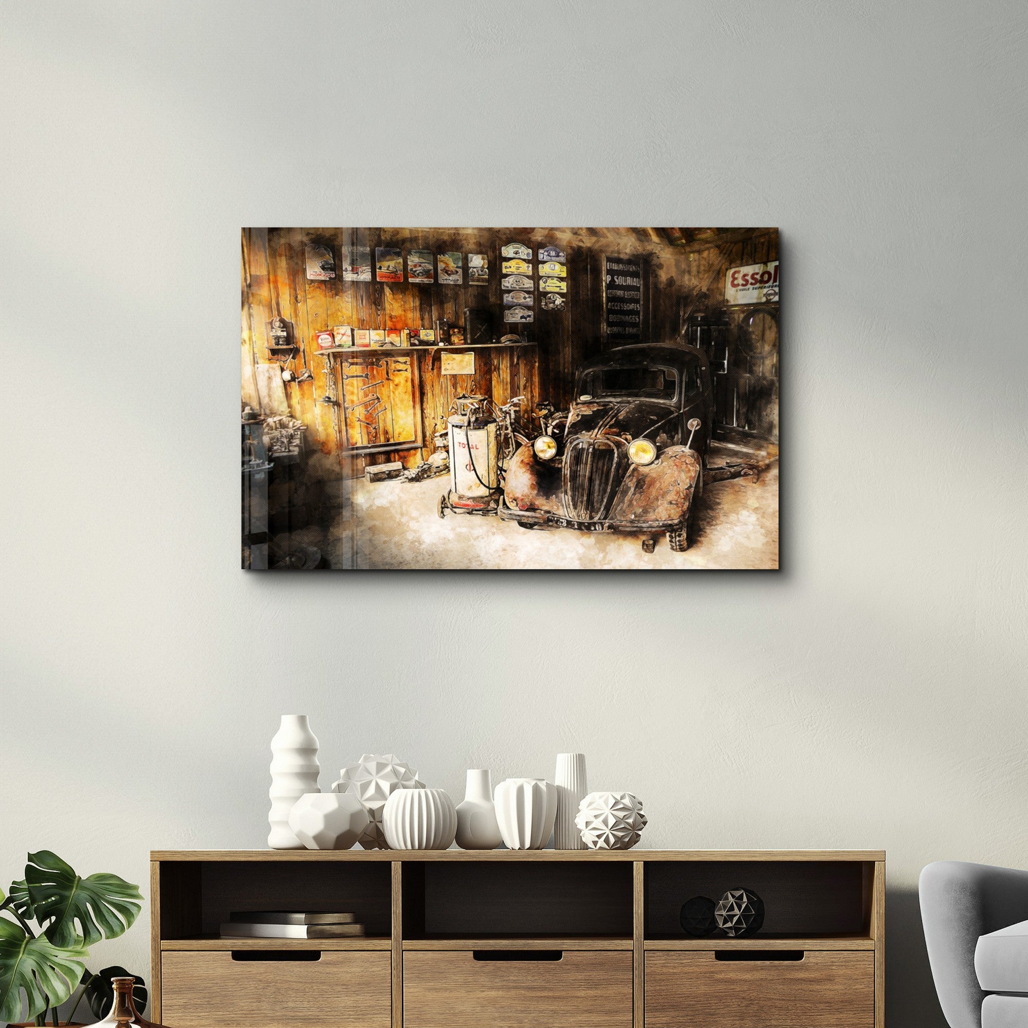 Arte em Vidro Temperado Multicolor 35x55cm - Pintura Decorativa UV de Alta Qualidade