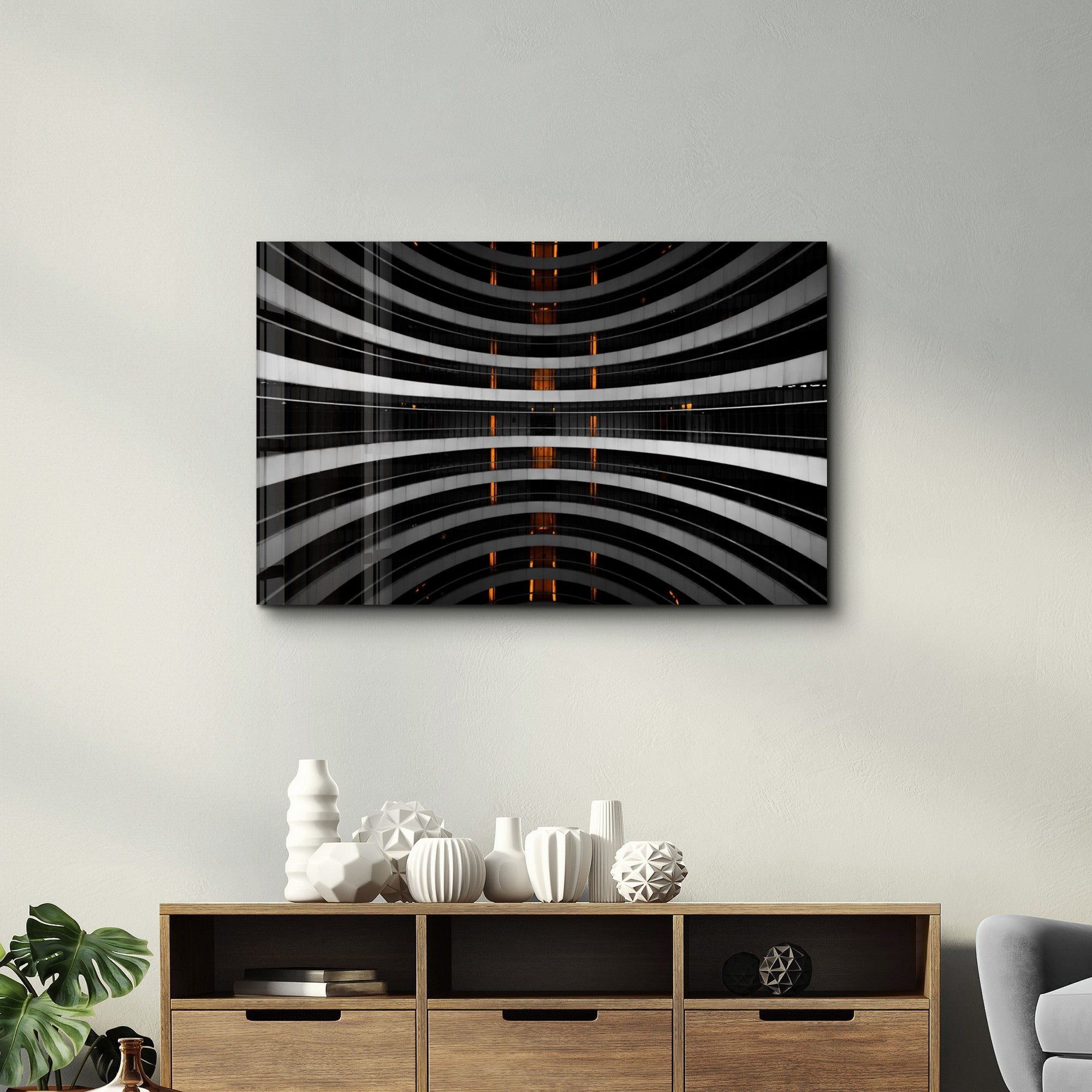 Arte Decorativa em Vidro Temperado Multicolor 35x55cm - Impressão UV de Alta Qualidade