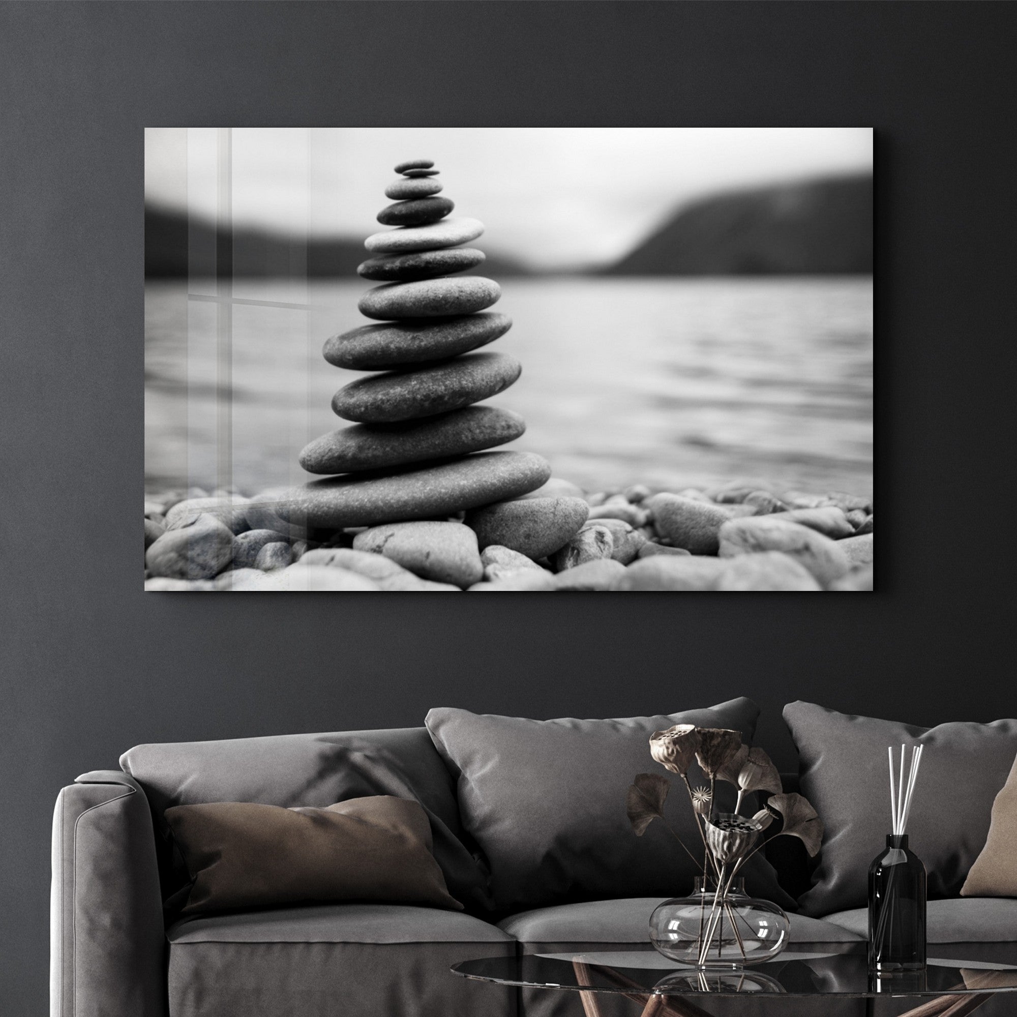 Quadro Decorativo em Vidro Temperado Multicolor 35 x 55 cm (4 mm) com Impressão UV – OGLS-3067