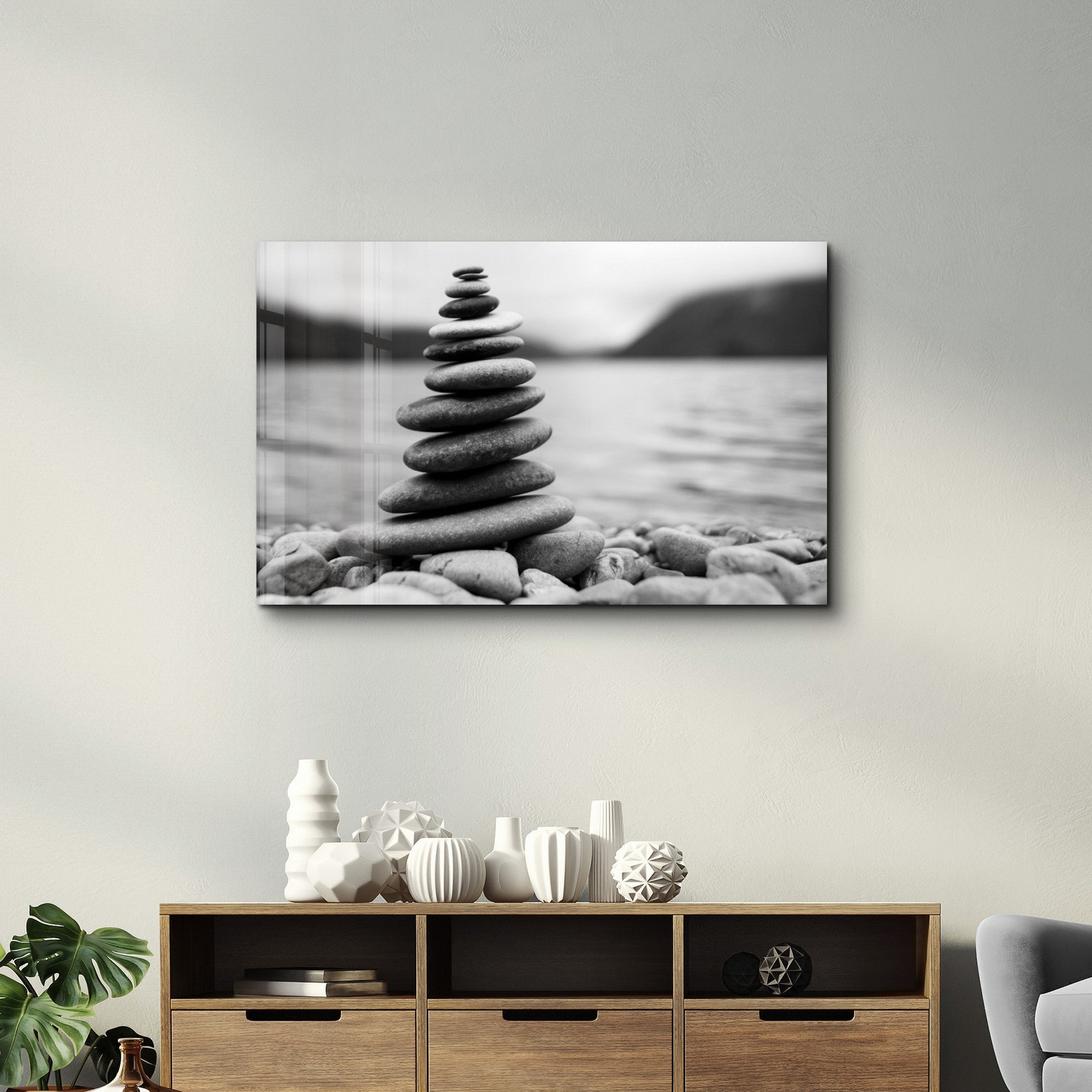 Quadro Decorativo em Vidro Temperado Multicolor 35 x 55 cm (4 mm) com Impressão UV – OGLS-3067