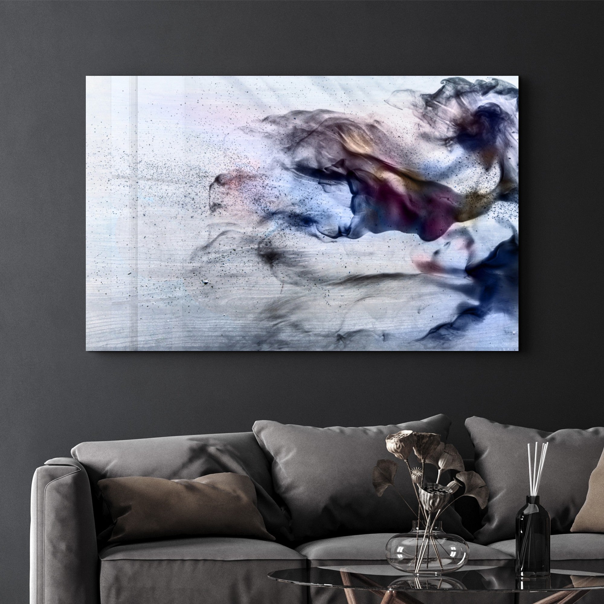 Arte em Vidro Temperado Multicolor 35x55cm - Pintura Decorativa UV de Alta Qualidade