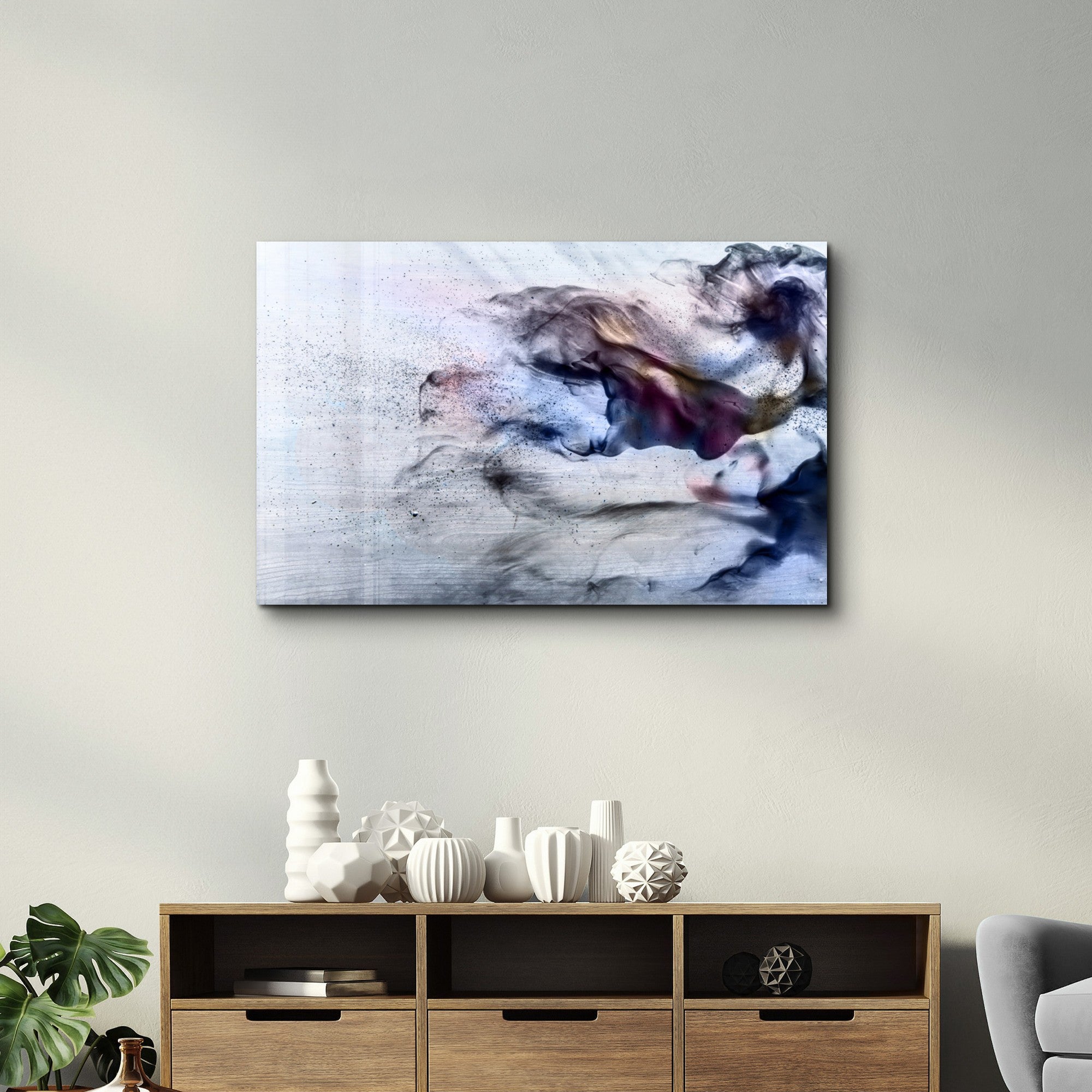 Arte em Vidro Temperado Multicolor 35x55cm - Pintura Decorativa UV de Alta Qualidade