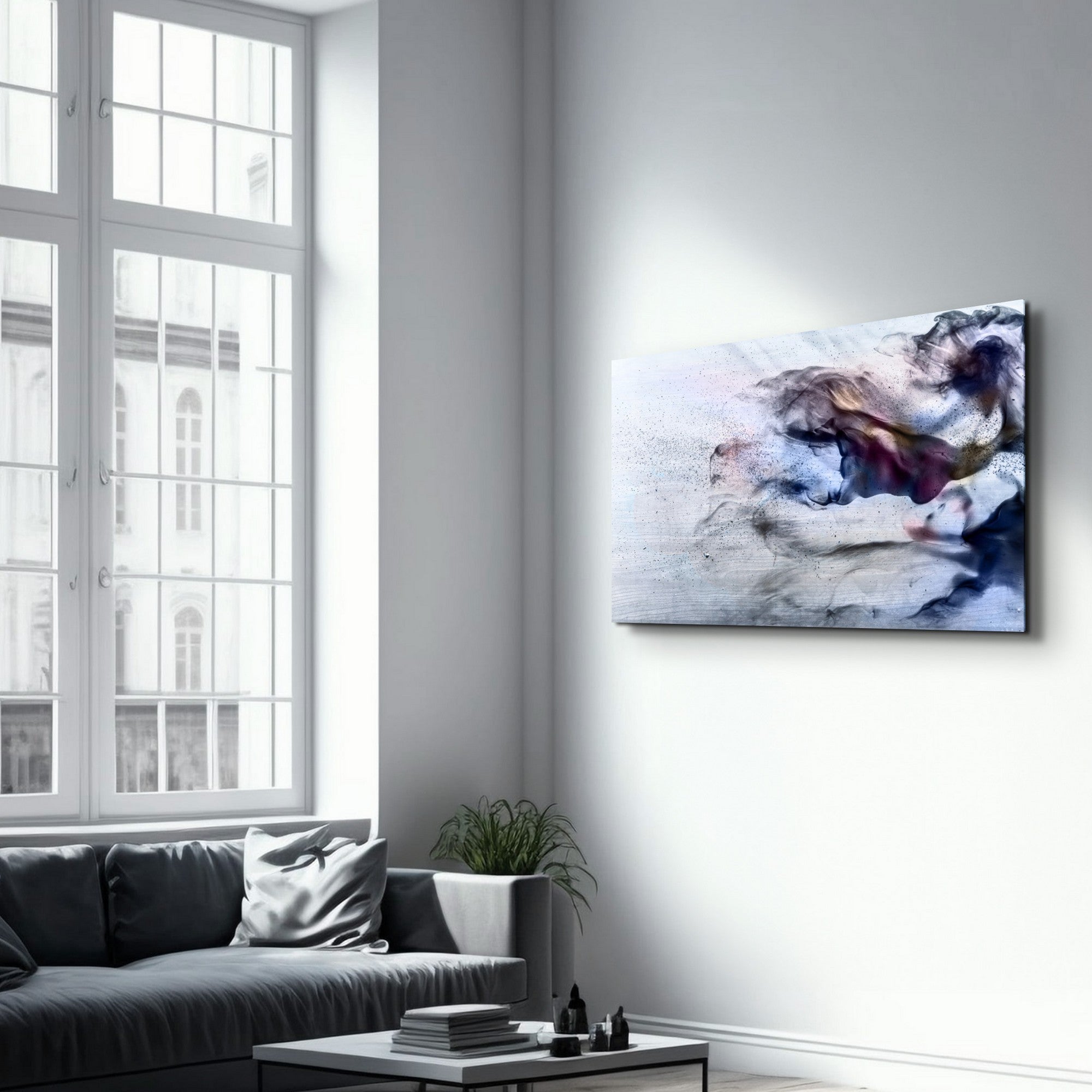 Arte em Vidro Temperado Multicolor 35x55cm - Pintura Decorativa UV de Alta Qualidade