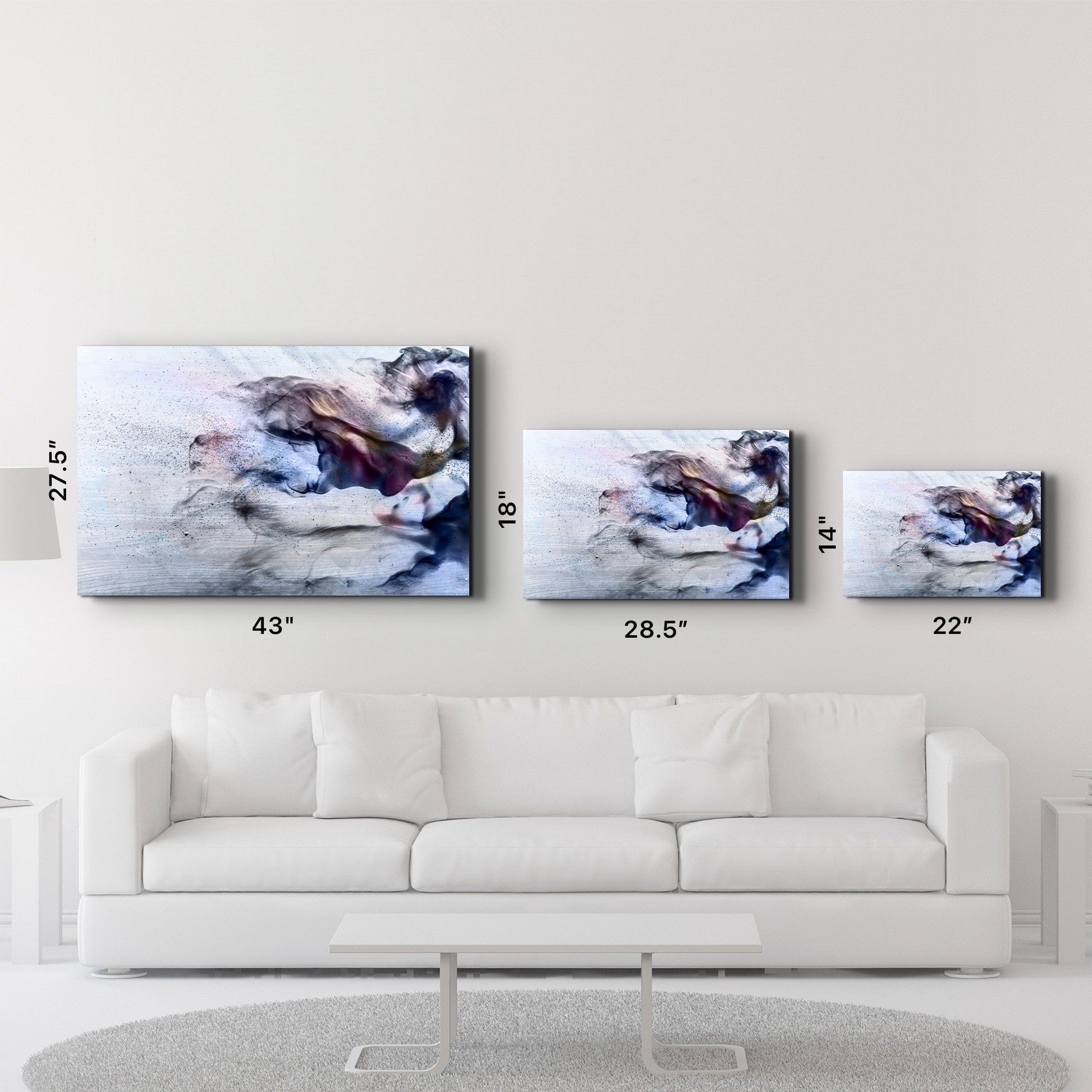 Arte em Vidro Temperado Multicolor 35x55cm - Pintura Decorativa UV de Alta Qualidade