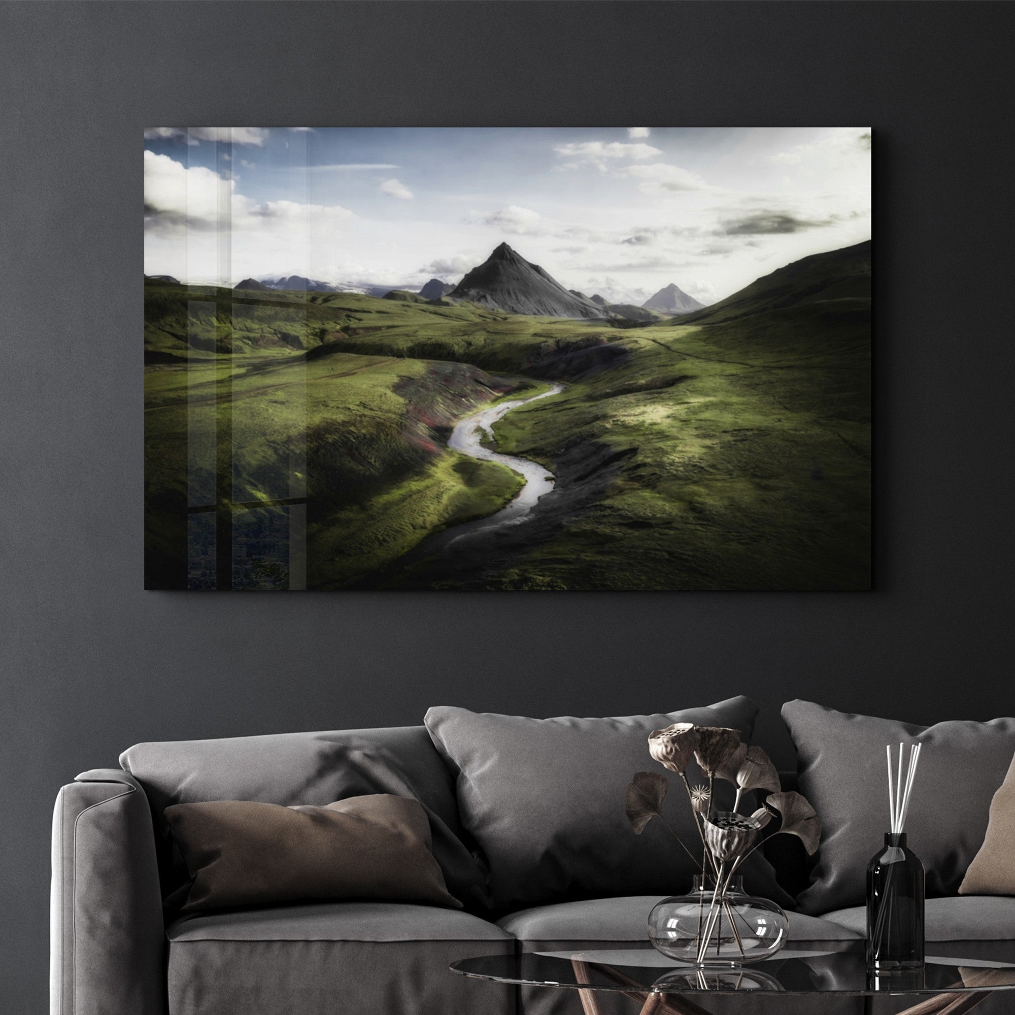 Arte em Vidro Temperado Multicolor 35x55cm - Pintura Decorativa UV de Alta Qualidade