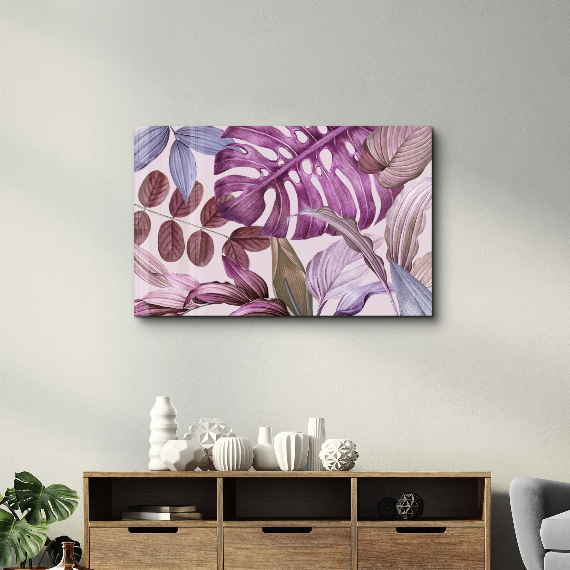 Arte em Vidro Temperado Multicolor 35x55cm - Pintura Decorativa UV de Alta Qualidade